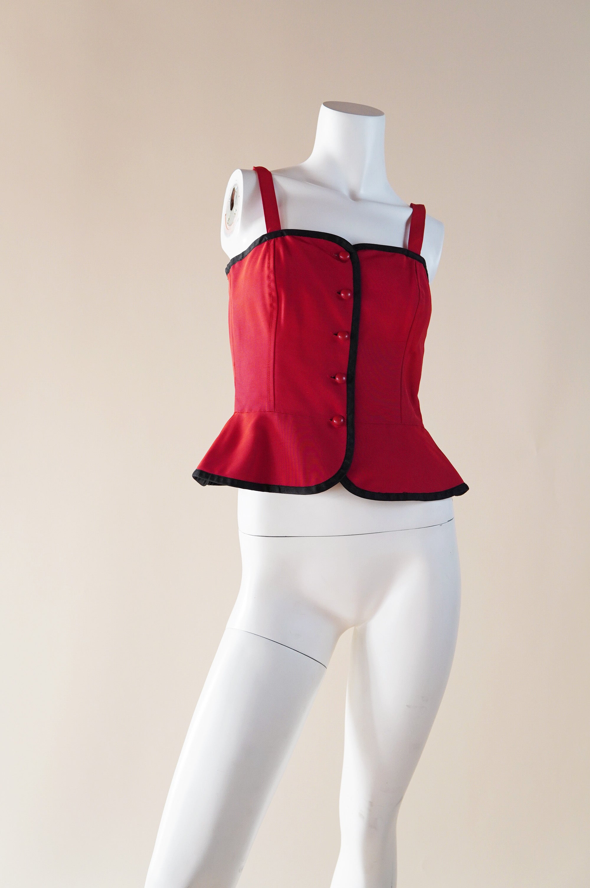 トップス YVES SAINT LAURENT rive gauche Bustier 1977 Yves Saint Laurent Khaki Cotton Bustier — Wayward