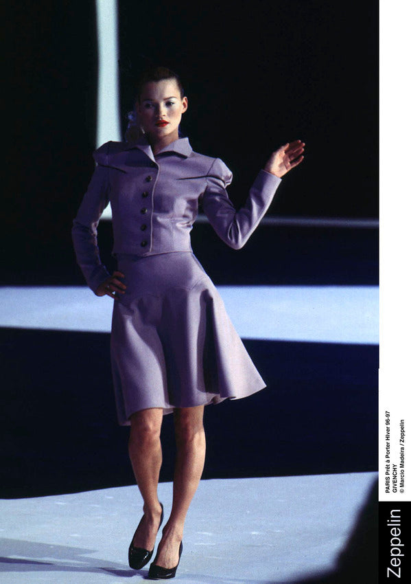 F/W 1996 Givenchy by John Galliano "Matador" runway mauve jacket with piping - M