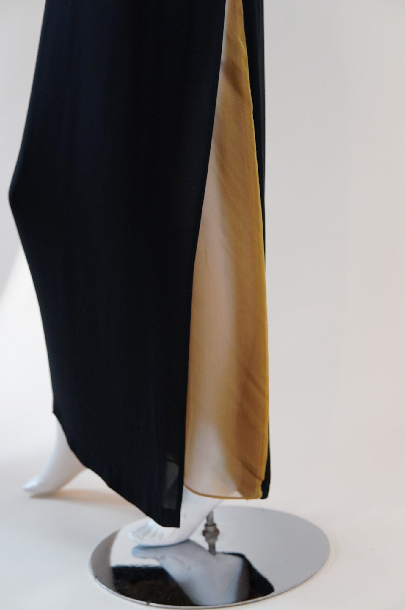Jean Paul Gaultier dress with sheer silk inserts - XS/S