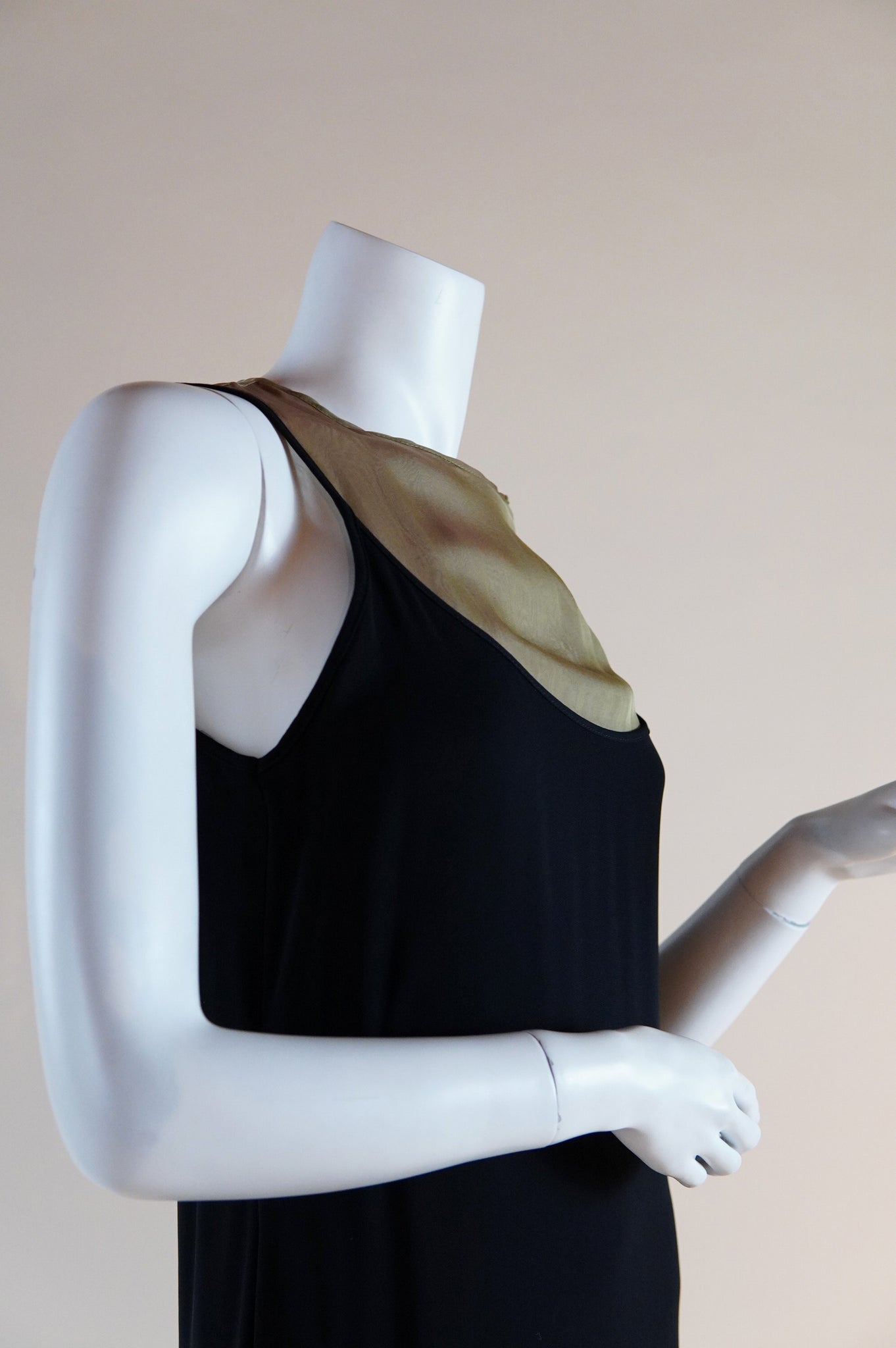 Jean Paul Gaultier dress with sheer silk inserts - XS/S