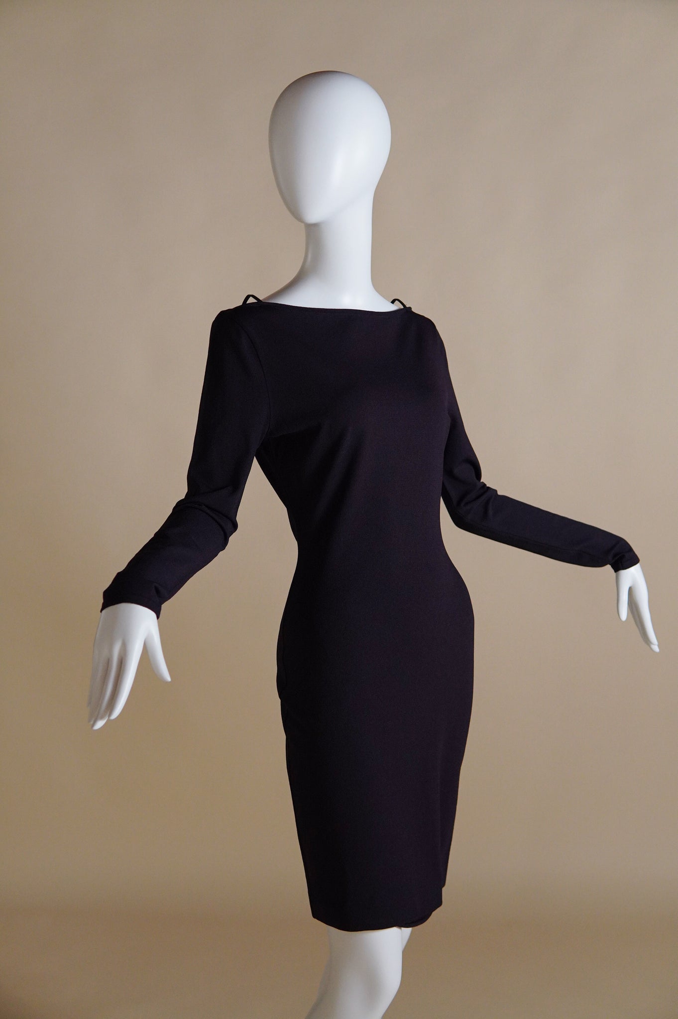 RESERVED S/S 1998 Gucci by Tom Ford plum dress with exposed straps - S/M