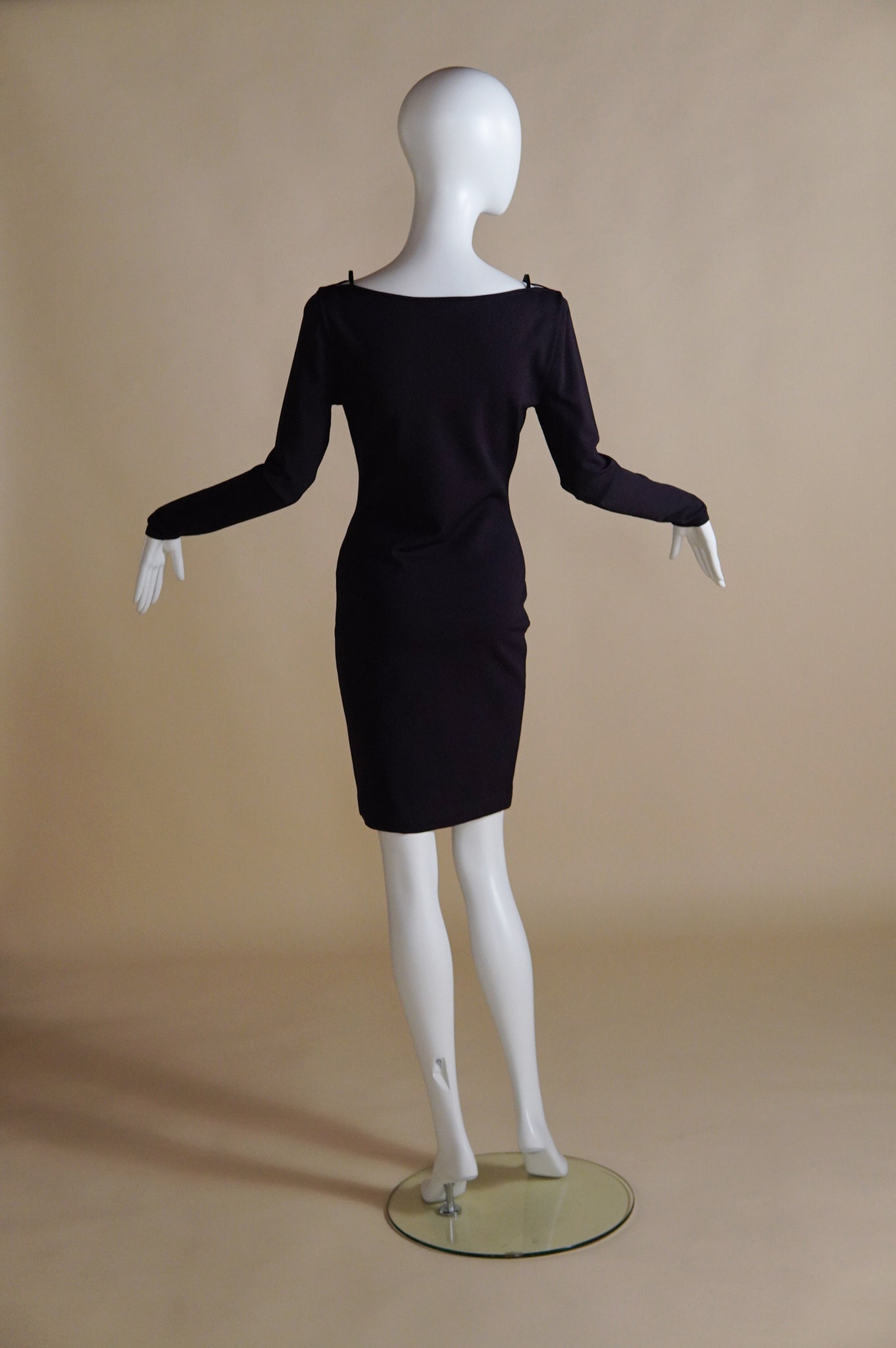 RESERVED S/S 1998 Gucci by Tom Ford plum dress with exposed straps - S/M