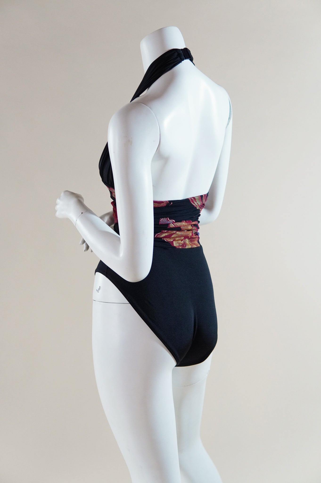 1980s Yves Saint Laurent halter neck swimsuit - XS