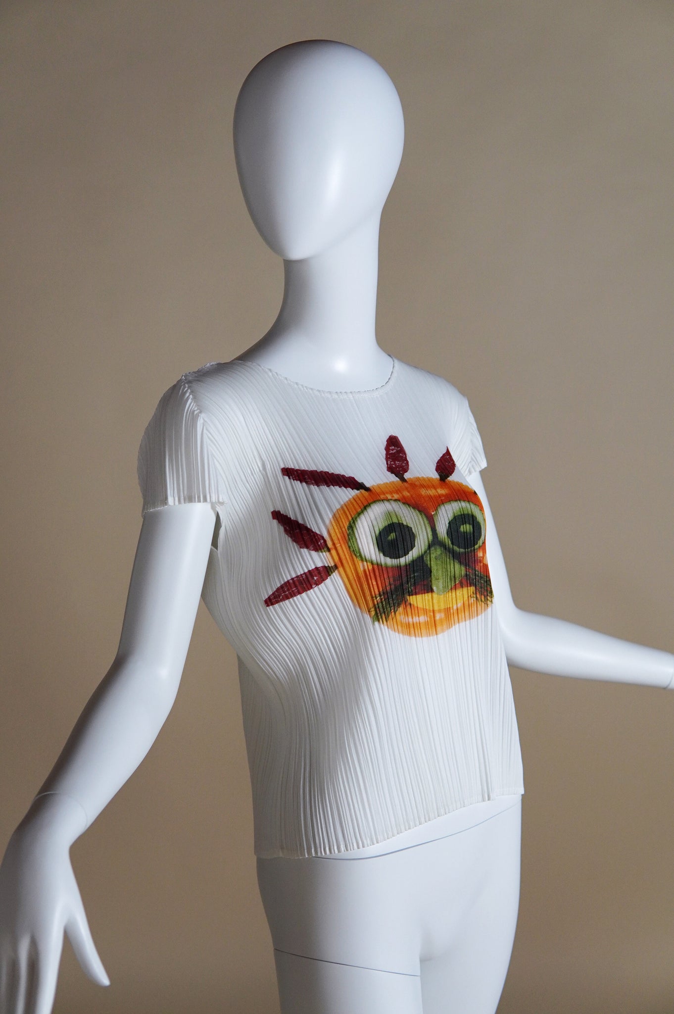 S/S 2004 Issey Miyake Pleats Please veggie face top - S/M/L
