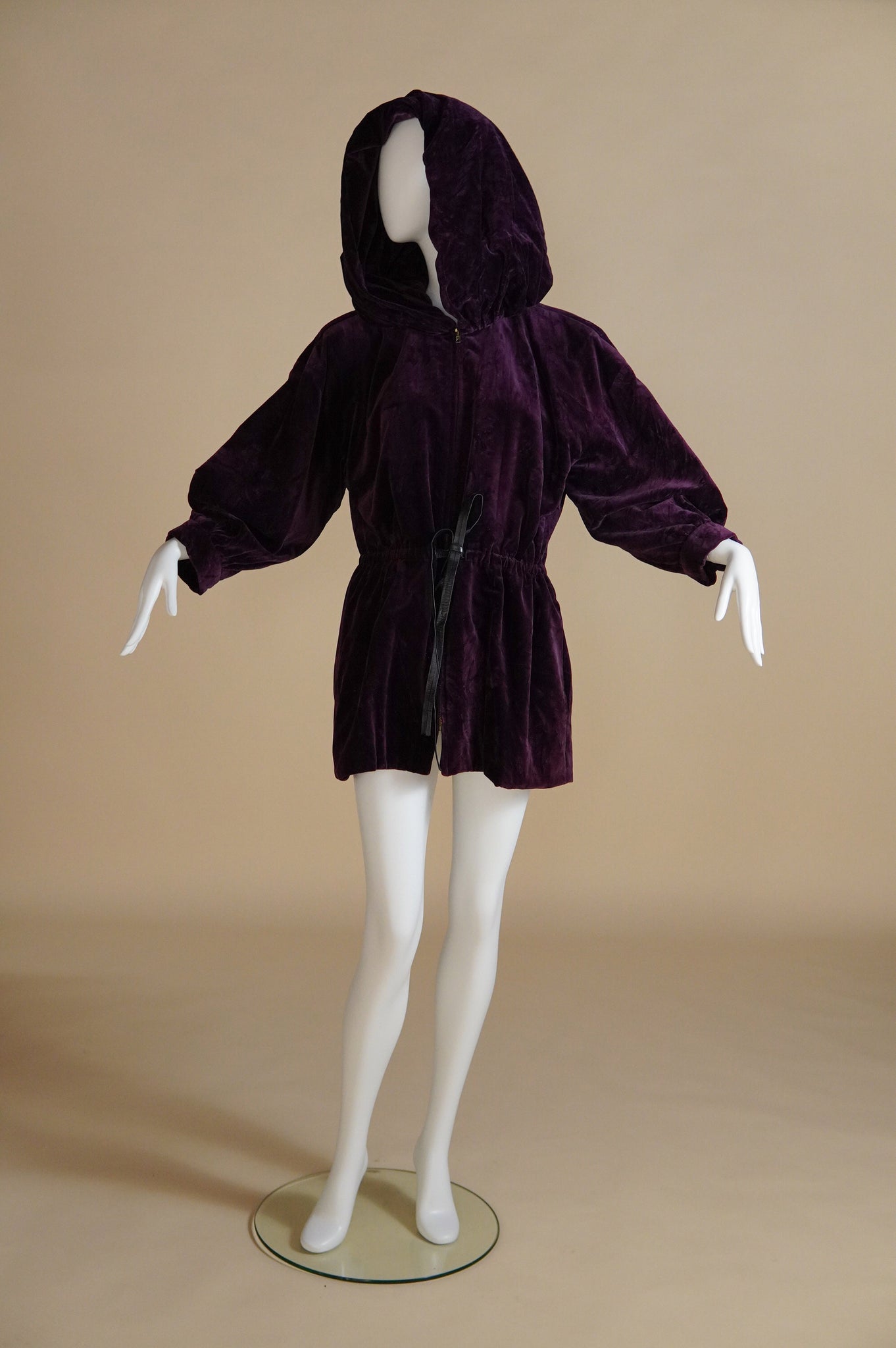 1970s Yves Saint Laurent Rive Gauche jacket with oversized hood - S/M/L