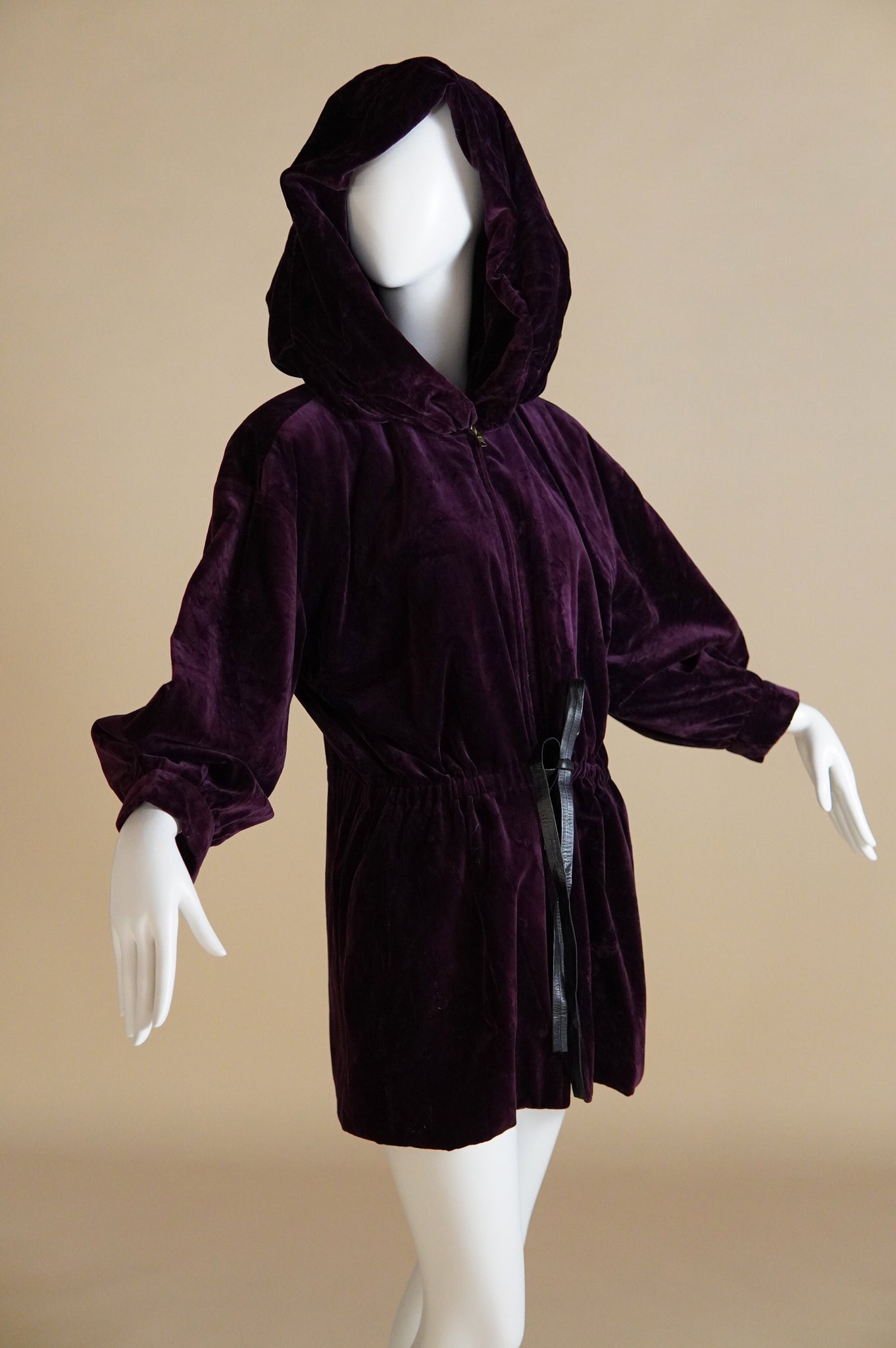 1970s Yves Saint Laurent Rive Gauche jacket with oversized hood - S/M/L