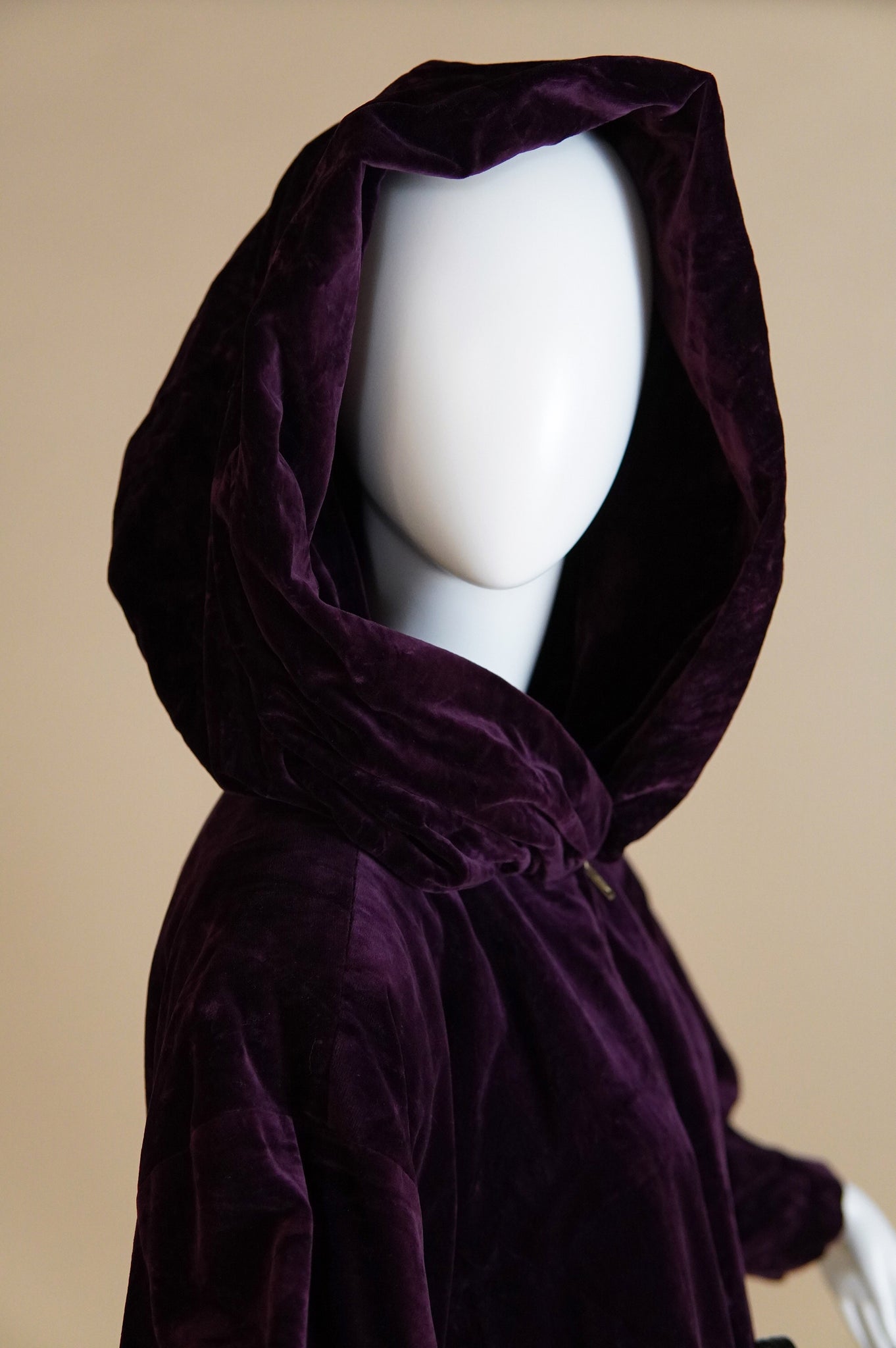 1970s Yves Saint Laurent Rive Gauche jacket with oversized hood - S/M/L
