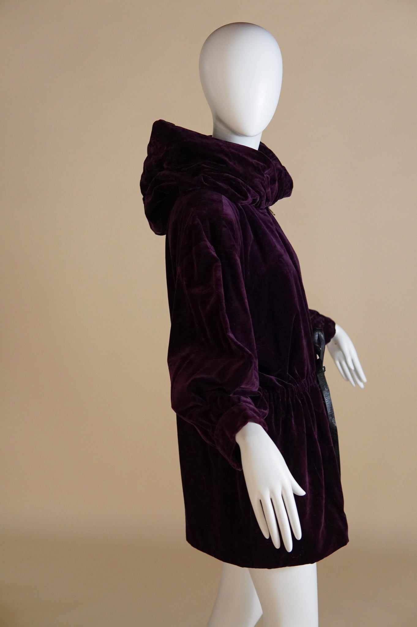 1970s Yves Saint Laurent Rive Gauche jacket with oversized hood - S/M/L