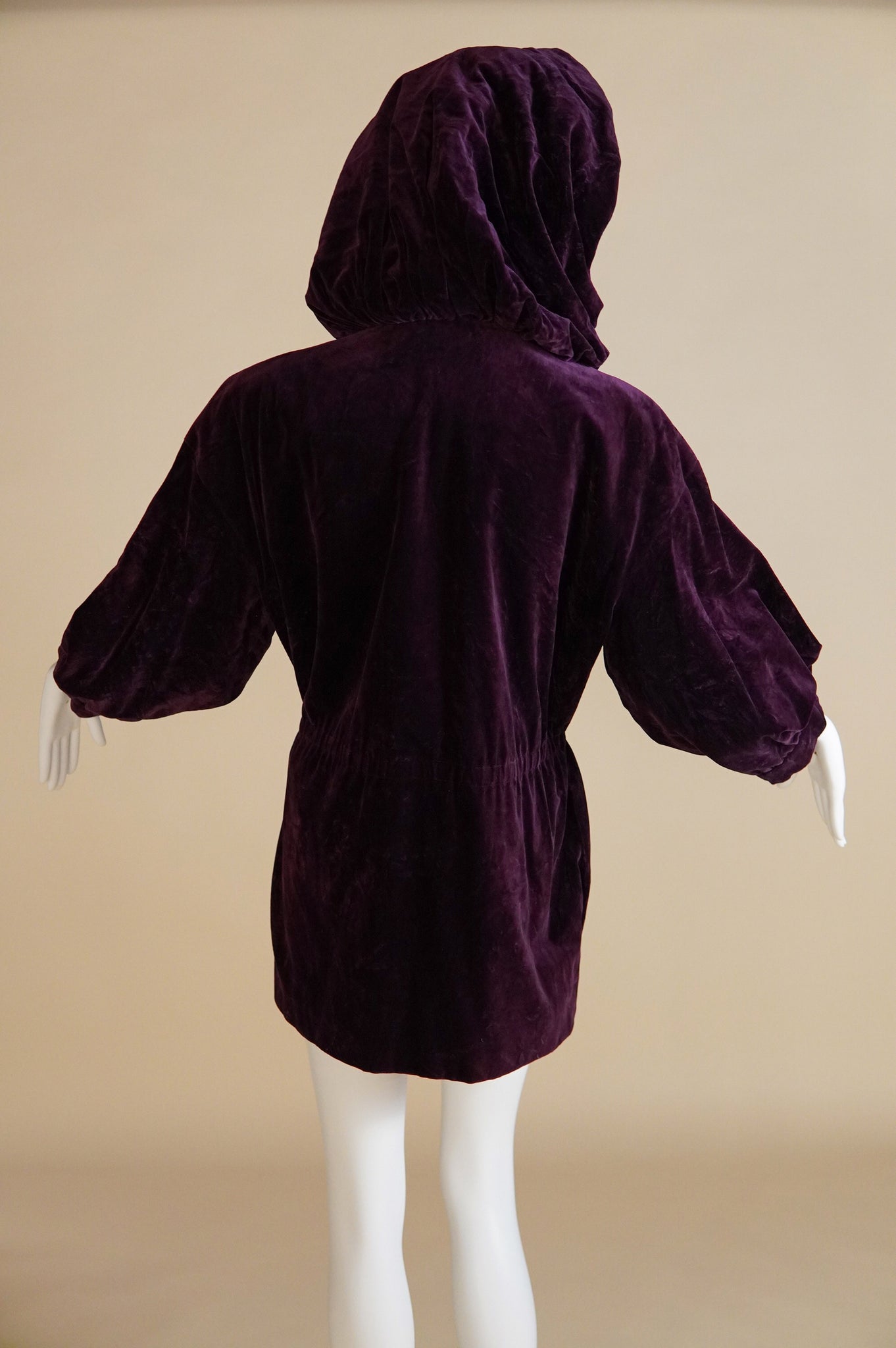 1970s Yves Saint Laurent Rive Gauche jacket with oversized hood - S/M/L