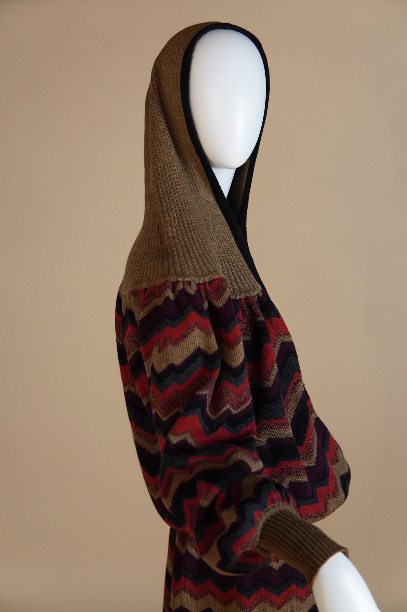 F/W 1977 Yves Saint Laurent Rive Gauche Chinoiserie collection sweater skirt set - M