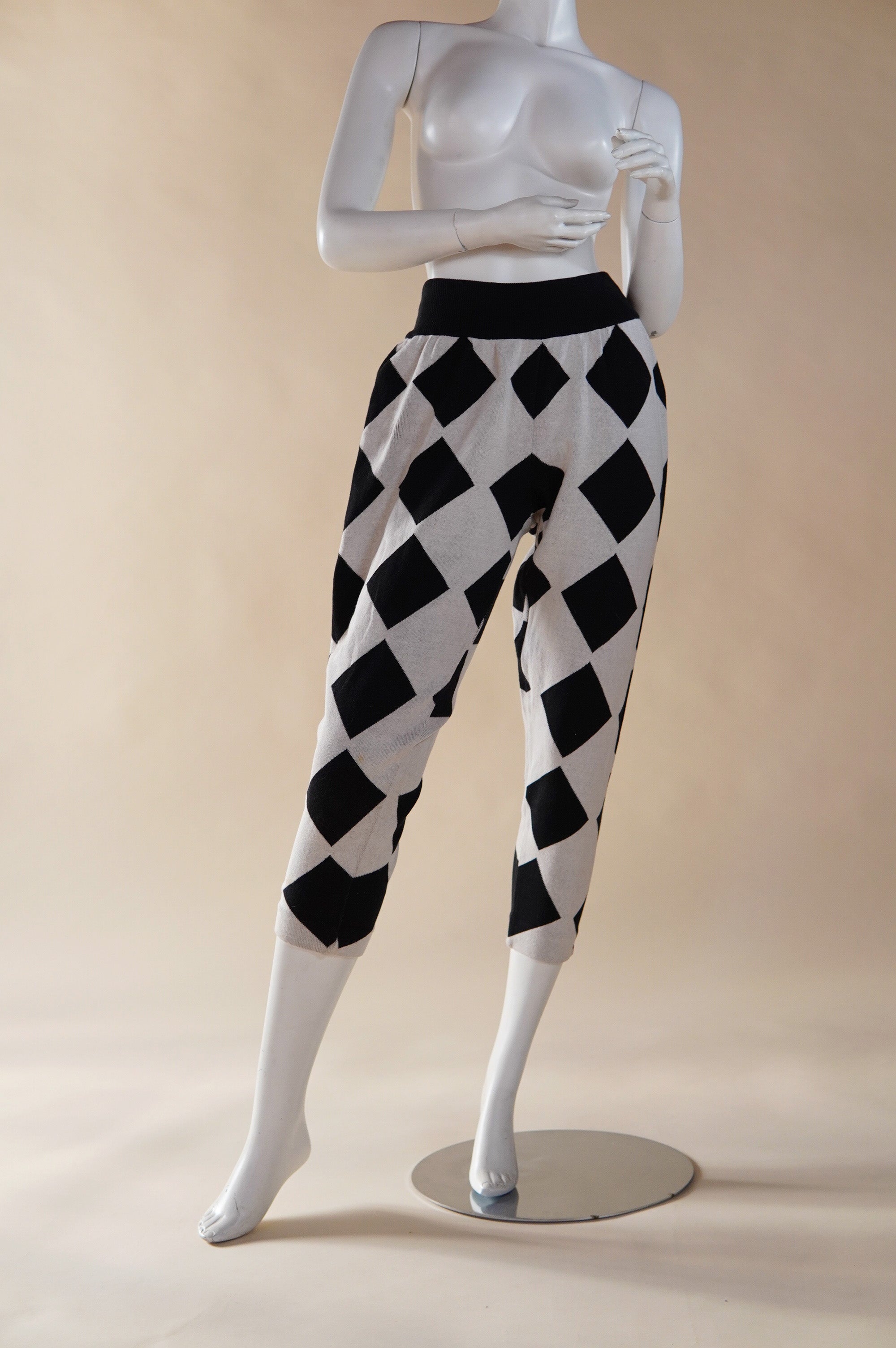 パンツ archive issey miyake design jorts sullen S/S 1986 Issey Miyake harlequin pants - XS – (that)bityou