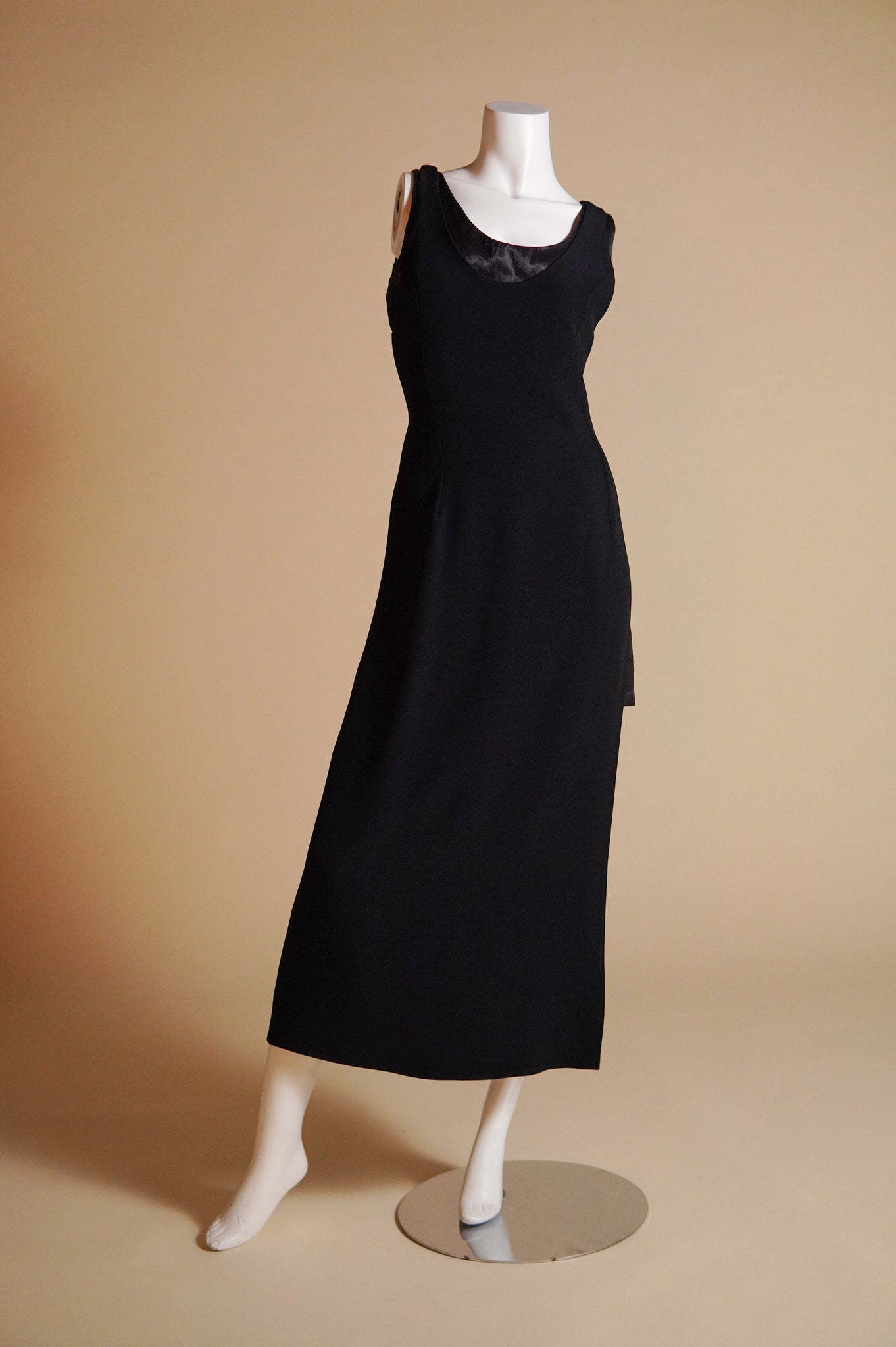 1990s Martine Sitbon dress with mini underlay - L