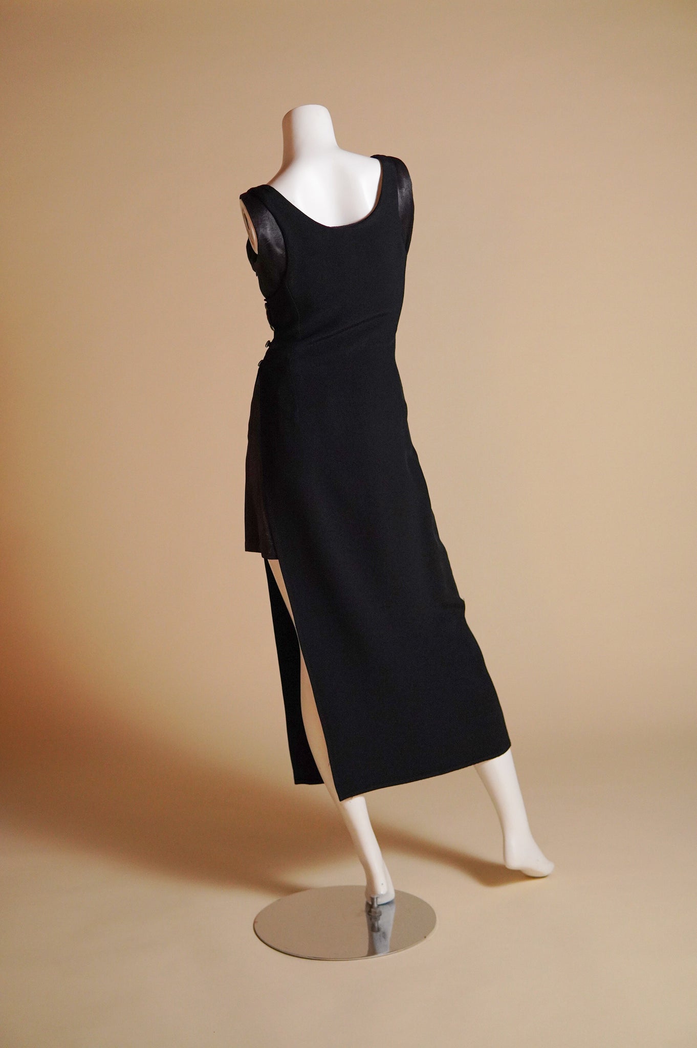 1990s Martine Sitbon dress with mini underlay - L