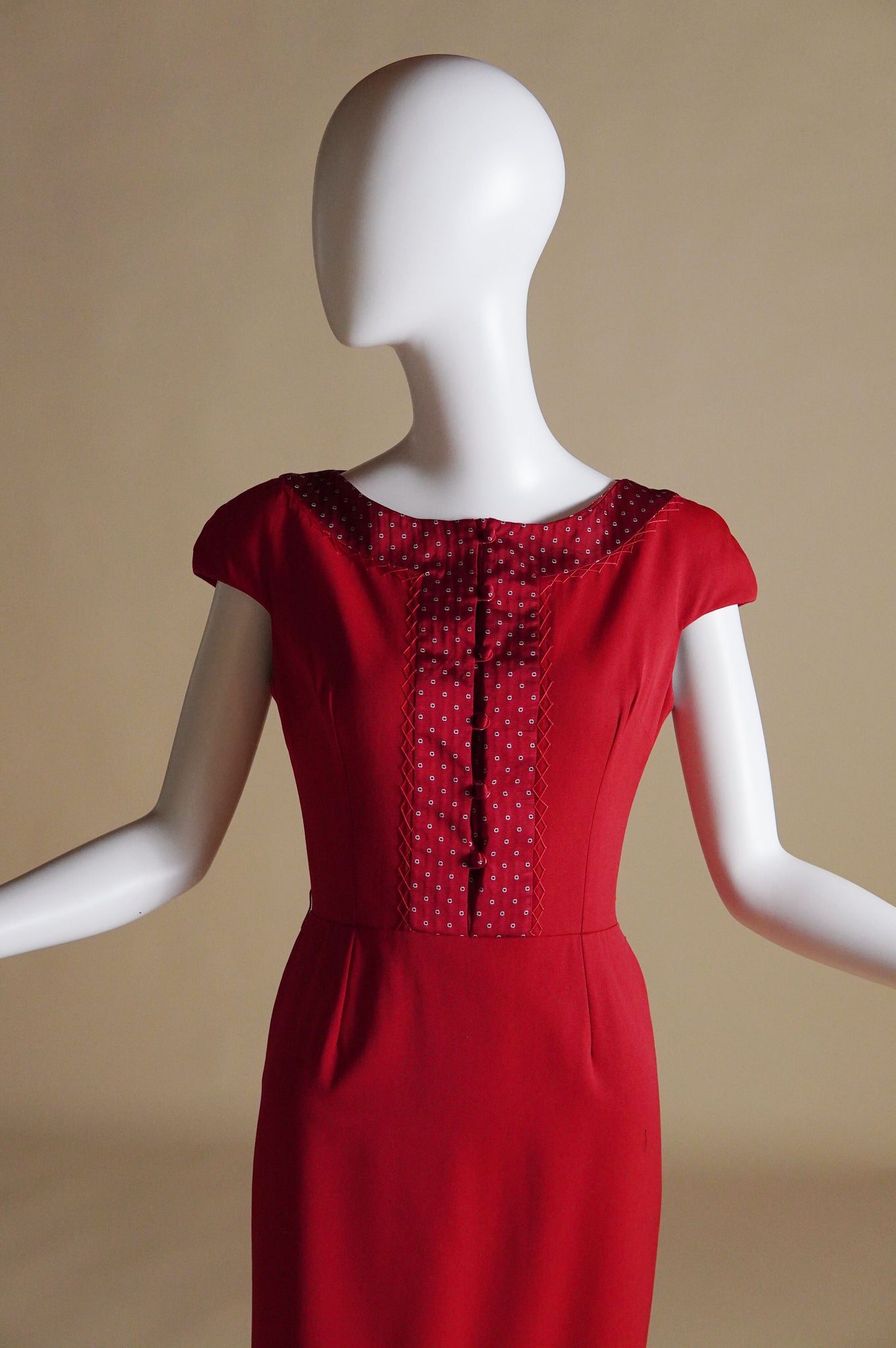 F/W 2009 Christian Dior by John Galliano knee length dress with silk trim - XS