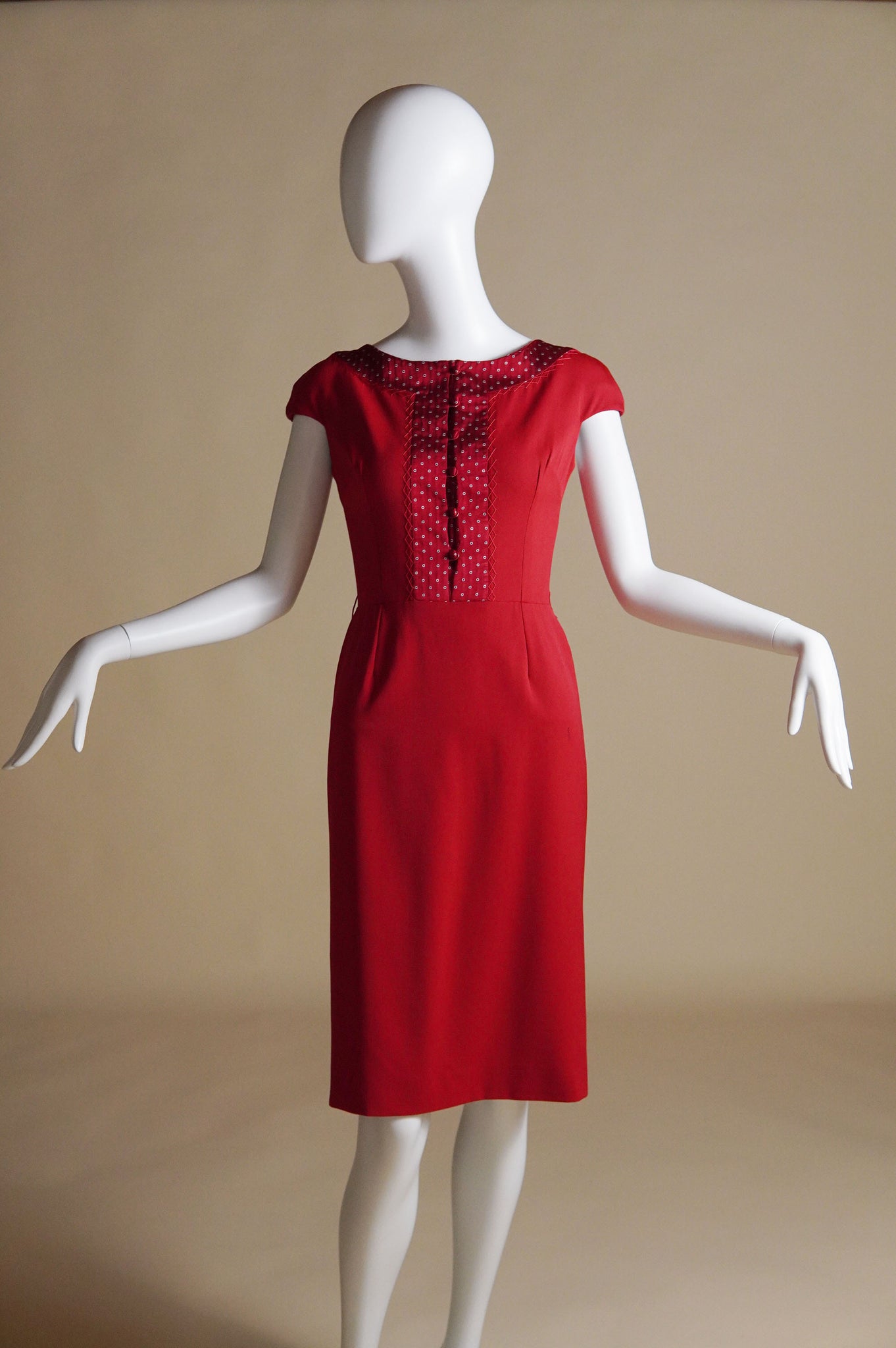 F/W 2009 Christian Dior by John Galliano knee length dress with silk trim - XS