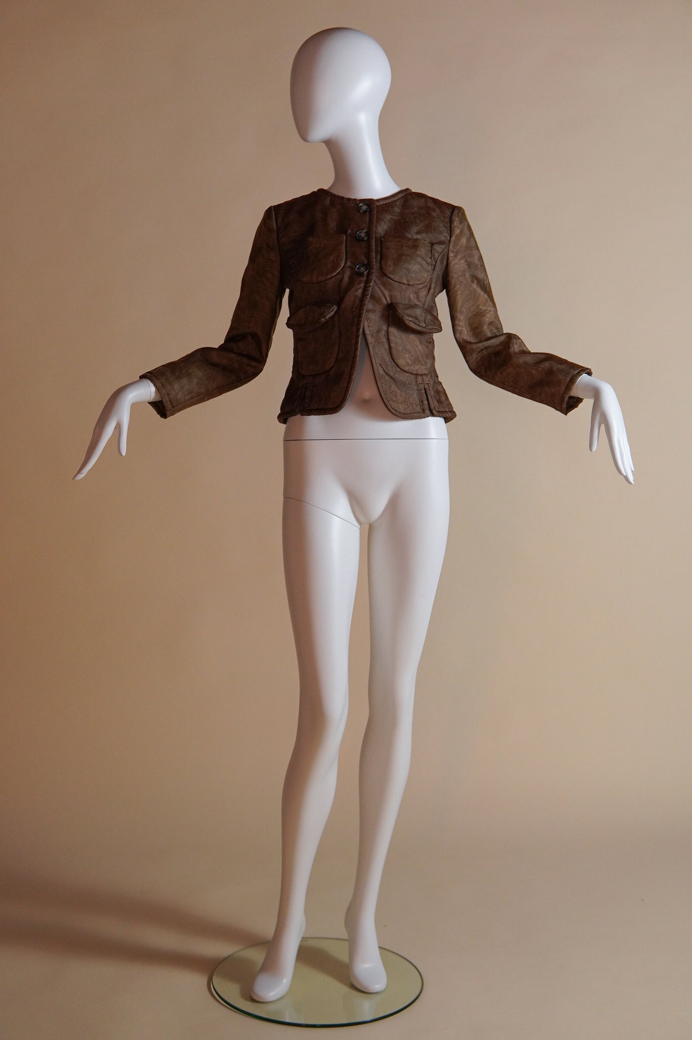 S/S 2016 Maison Margiela by John Galliano blank label cropped jacket - XS/S