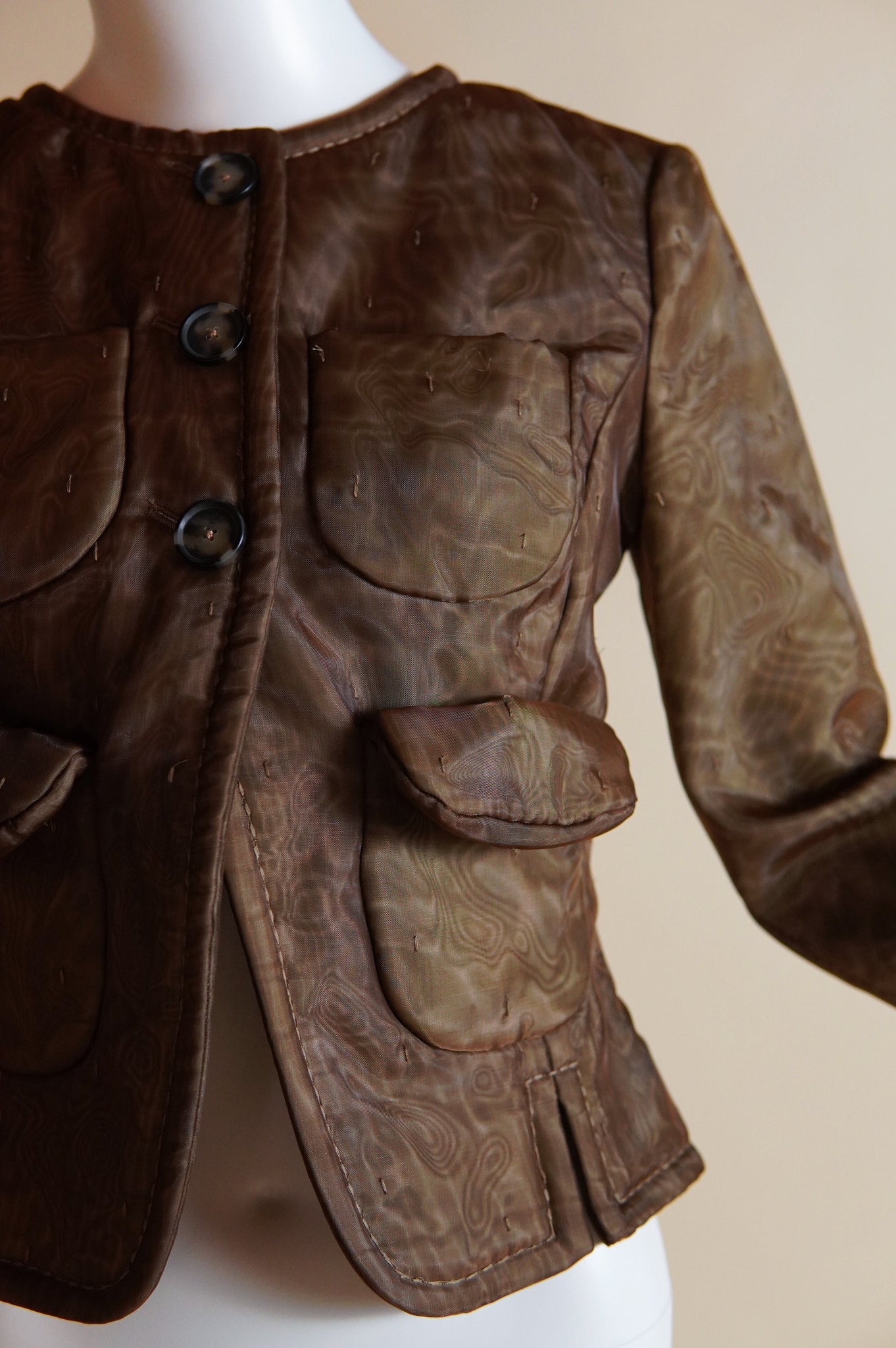 S/S 2016 Maison Margiela by John Galliano blank label cropped jacket - XS/S