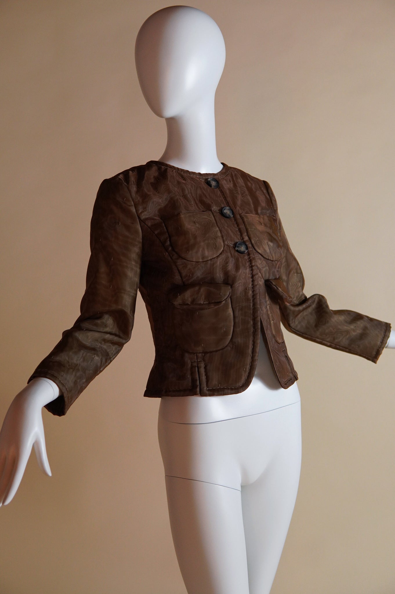 S/S 2016 Maison Margiela by John Galliano blank label cropped jacket - XS/S