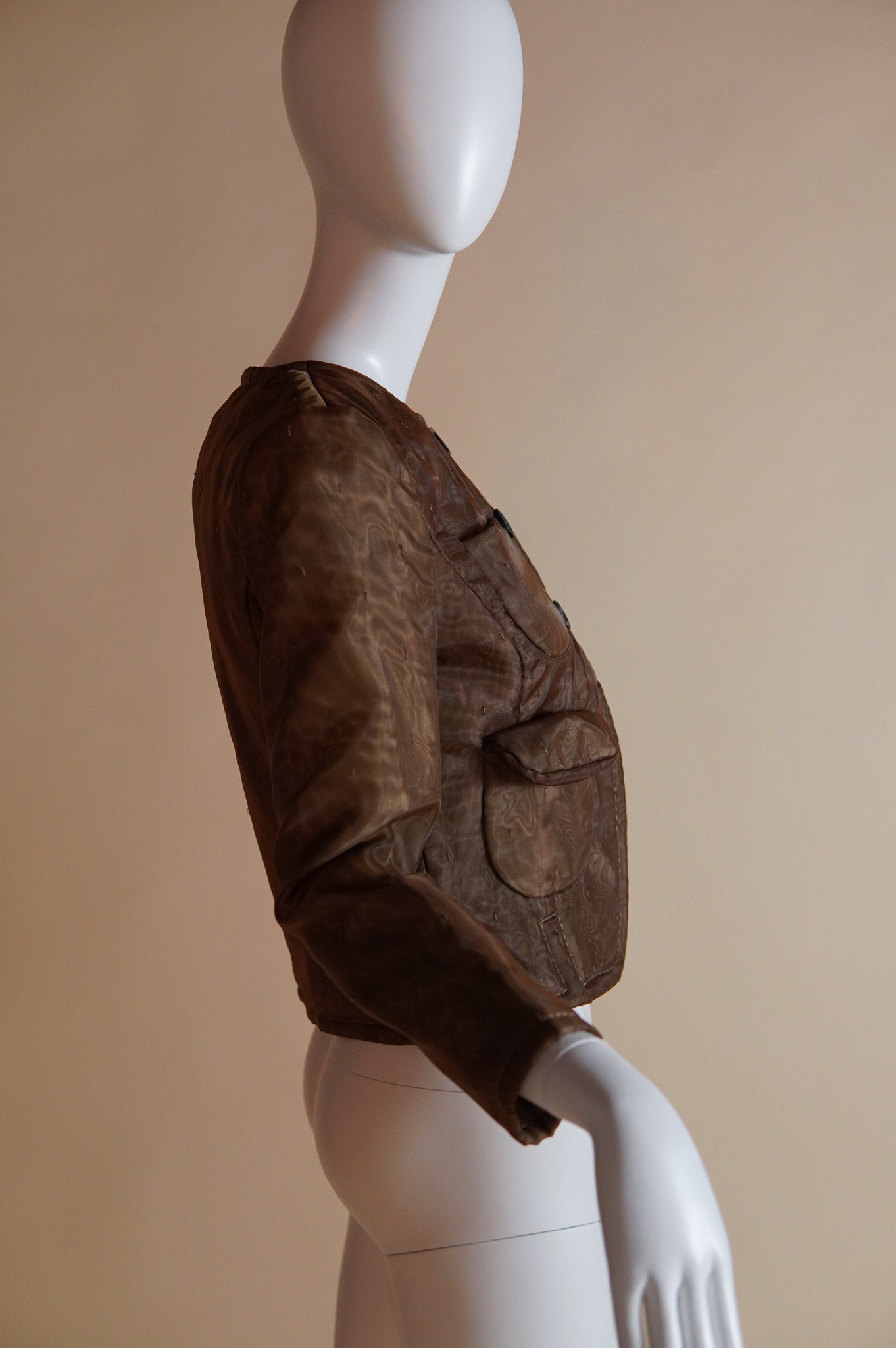 S/S 2016 Maison Margiela by John Galliano blank label cropped jacket - XS/S