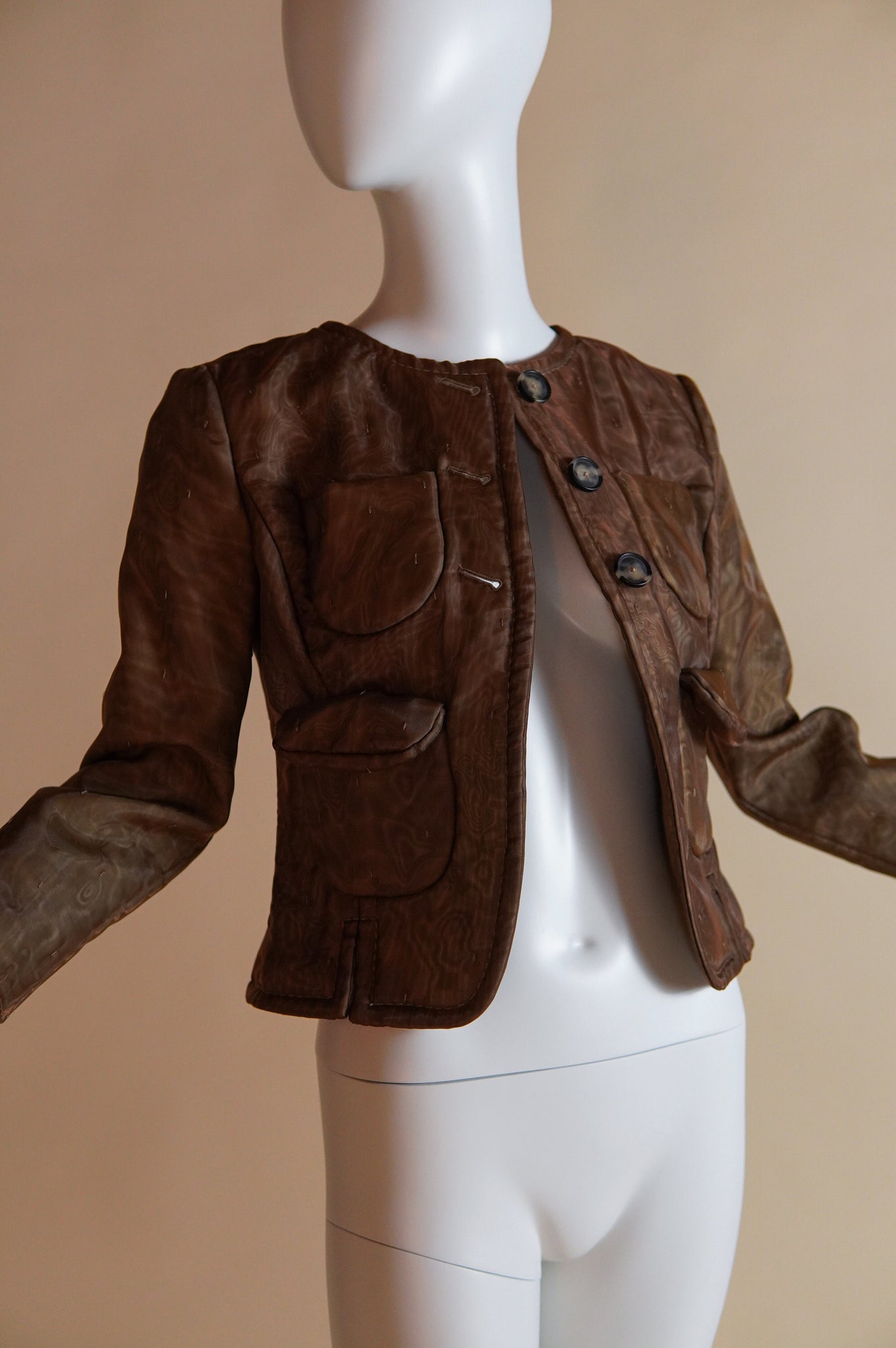 S/S 2016 Maison Margiela by John Galliano blank label cropped jacket - XS/S