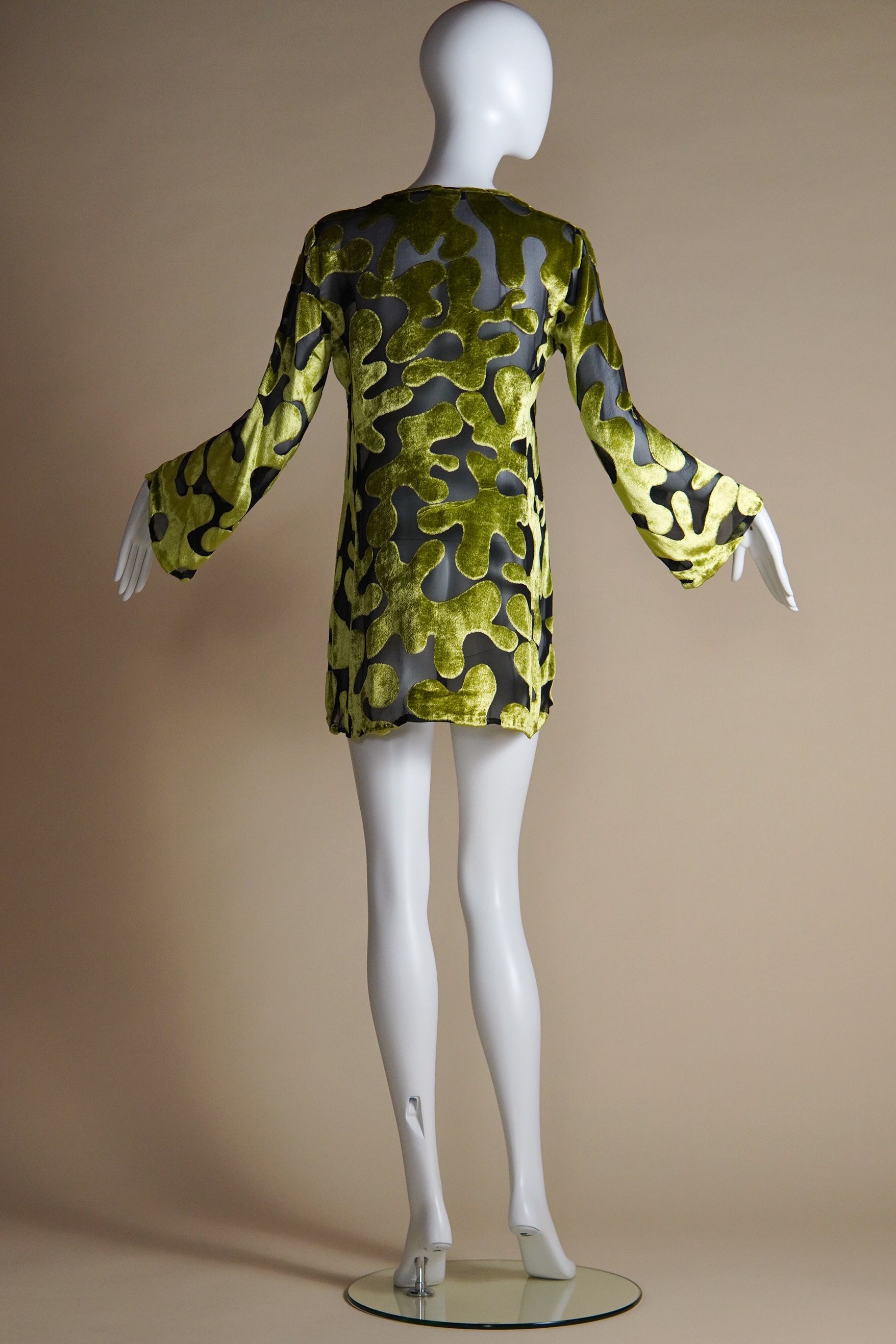 S/S 1996 Gucci by Tom Ford runway and campaign silk velvet burnout