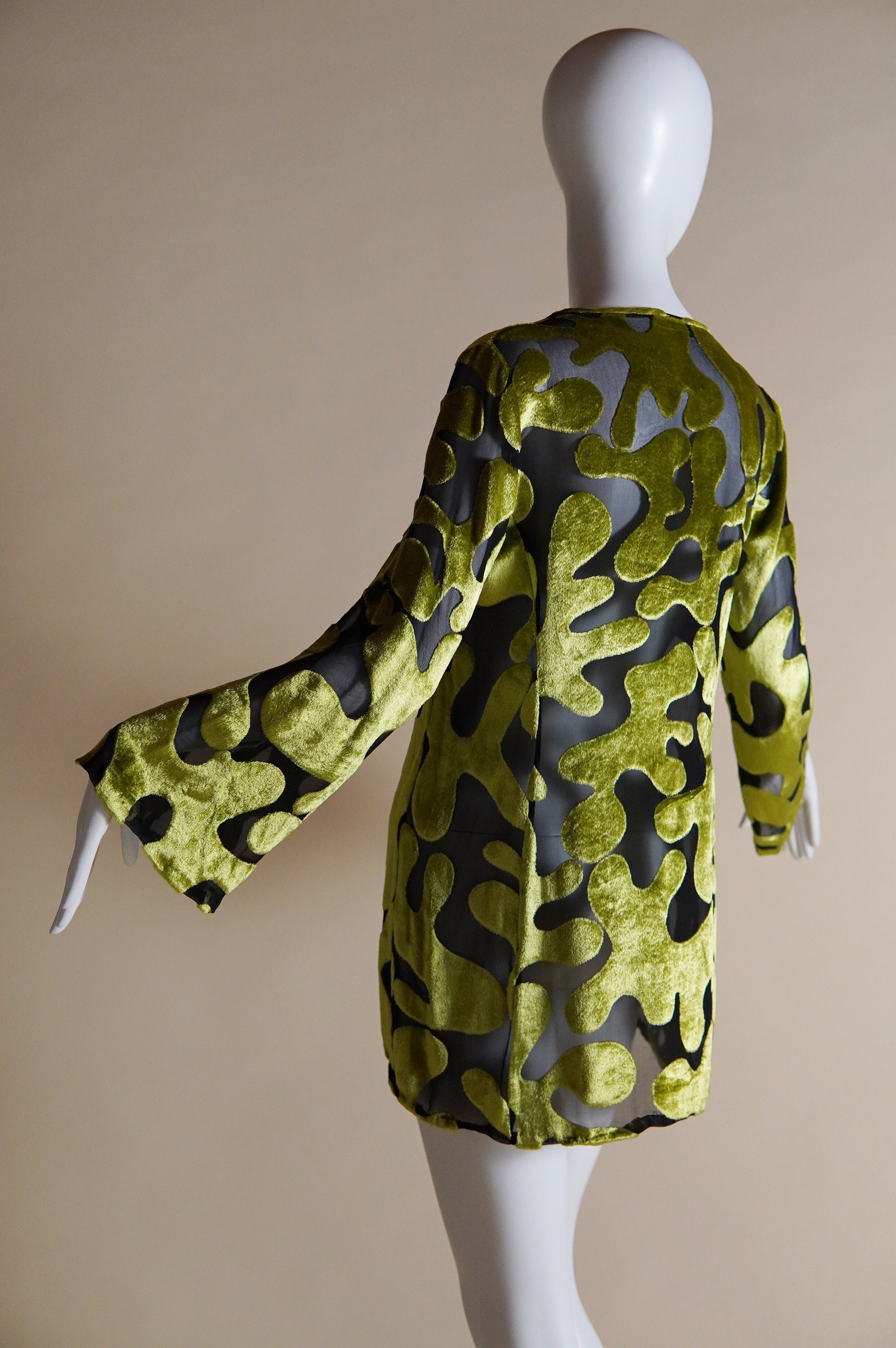 S/S 1996 Gucci by Tom Ford runway and campaign silk velvet burnout 
