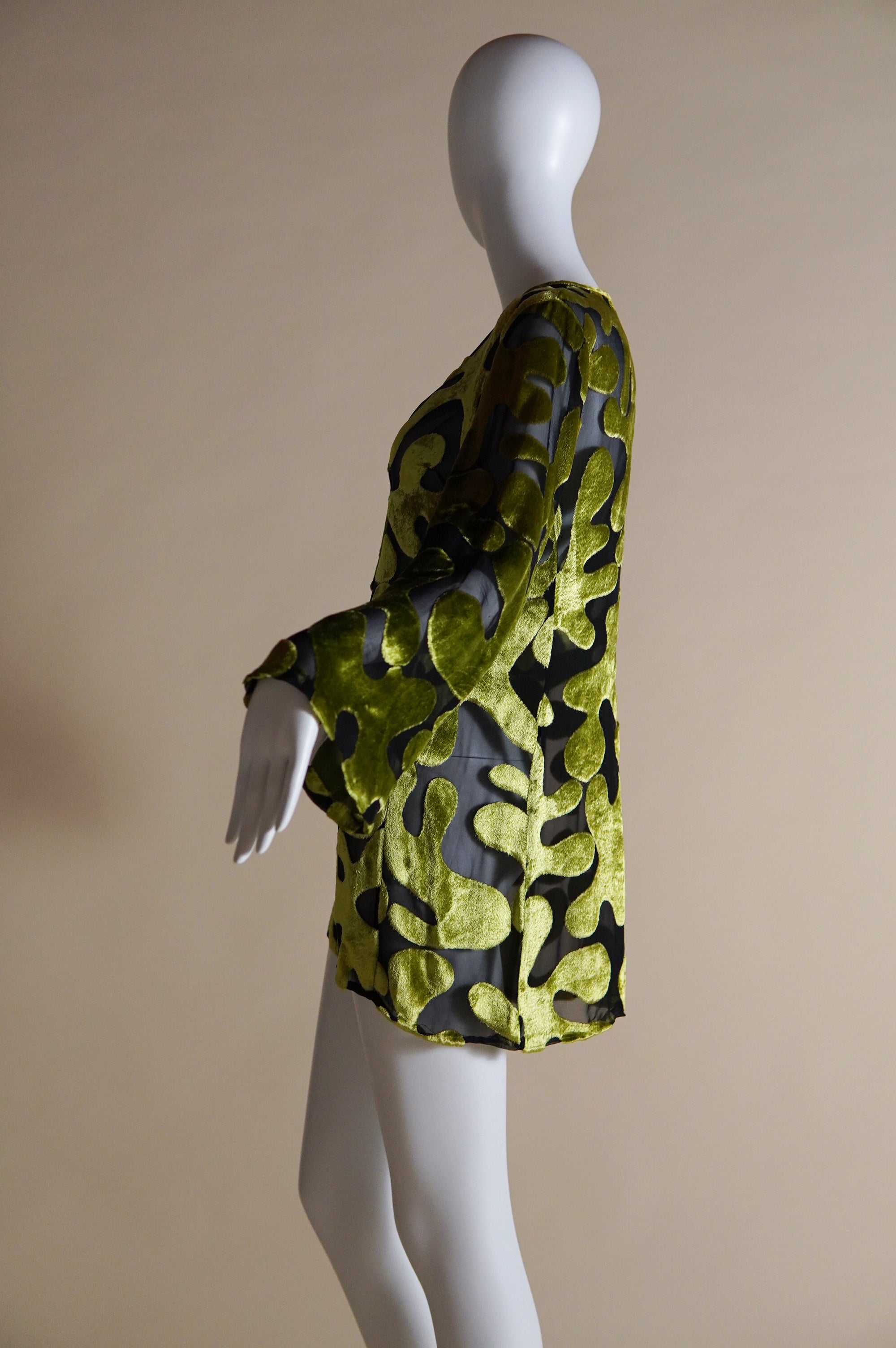 S/S 1996 Gucci by Tom Ford runway and campaign silk velvet burnout