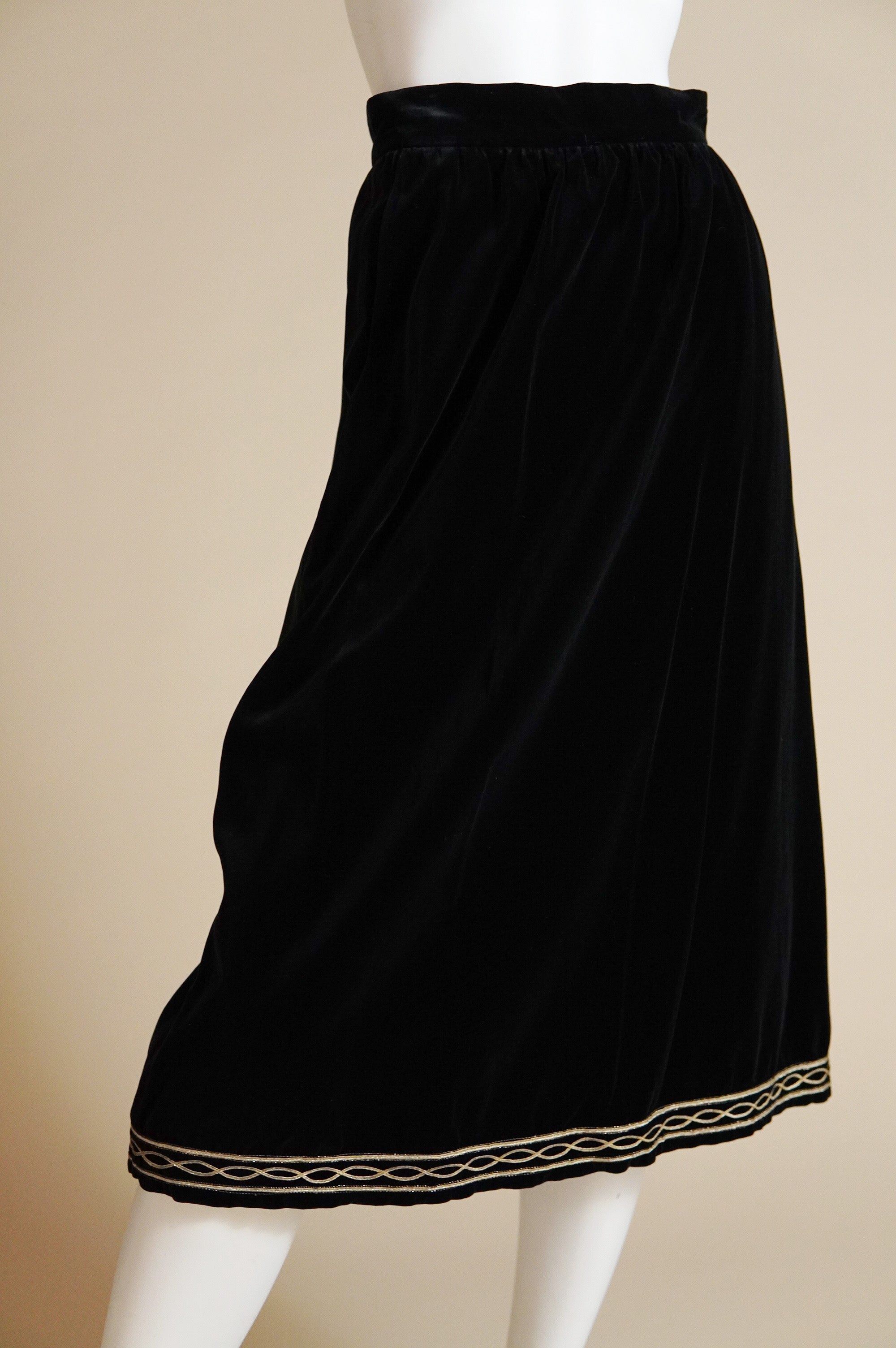 F/W 1976 Yves Saint Laurent Rive Gauche Russian Collection velvet