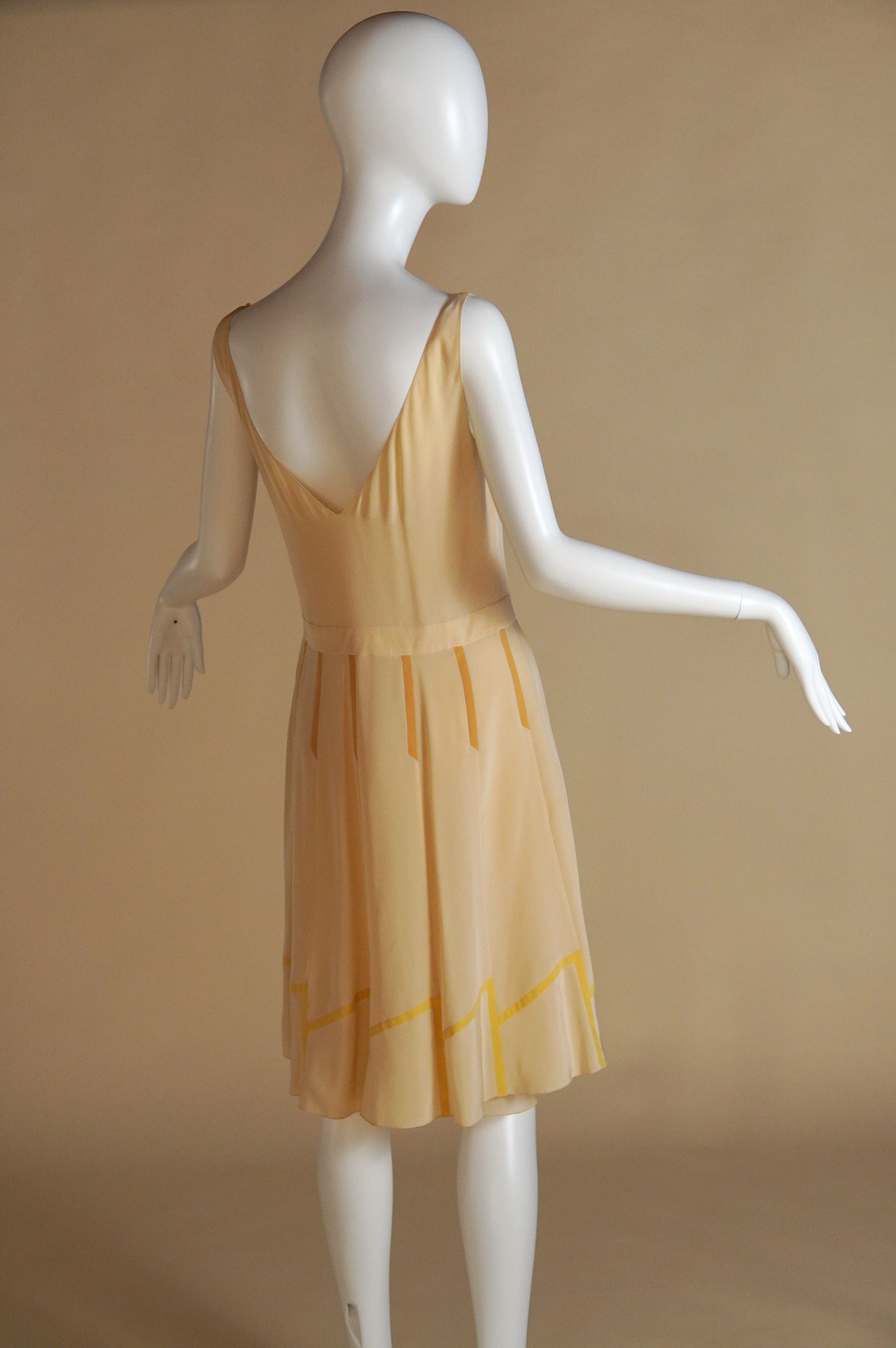 S/S 1997 Prada rare sheer silk dress and slip with ribbon detail set - XS/S