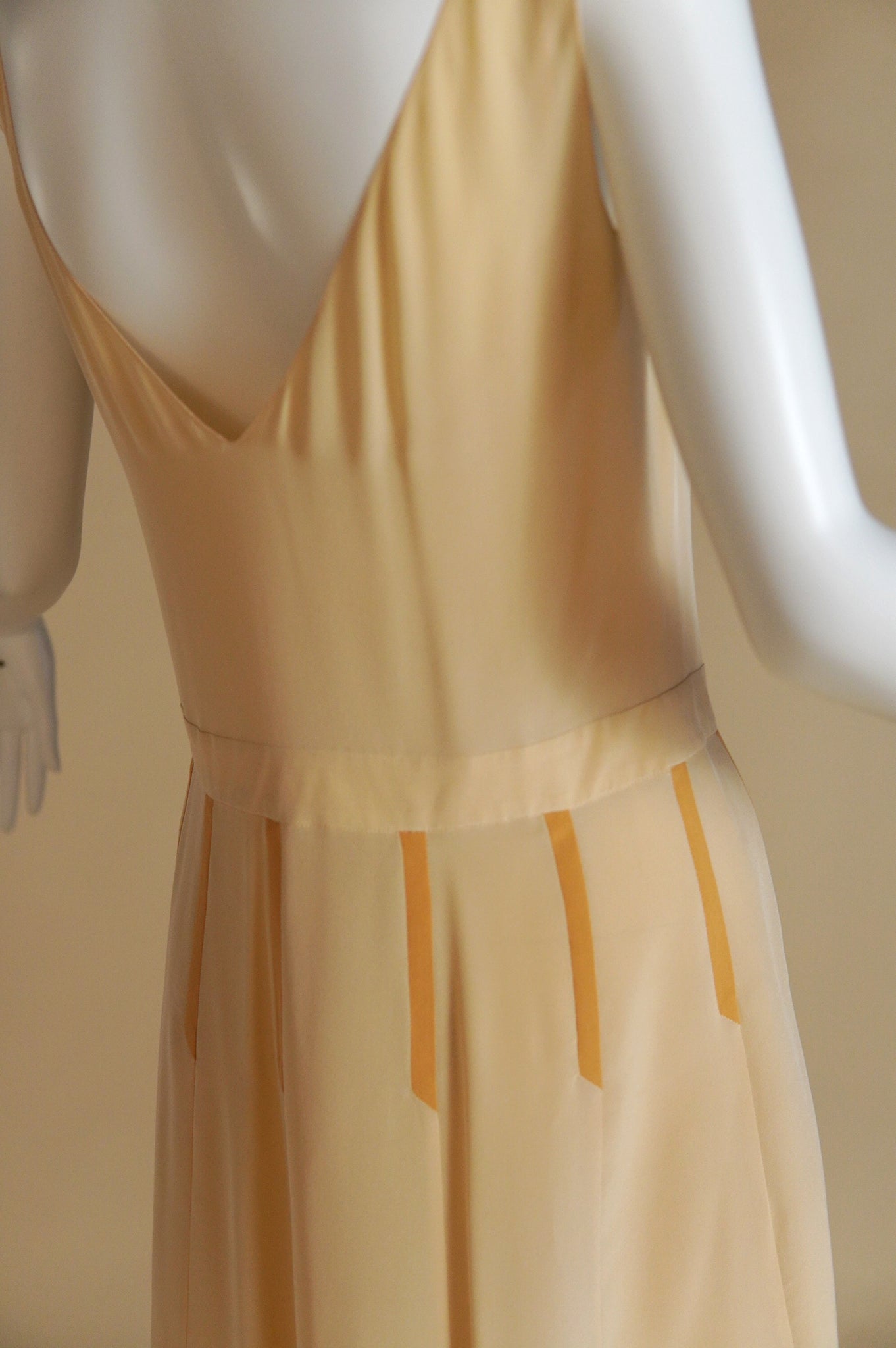 S/S 1997 Prada rare sheer silk dress and slip with ribbon detail set - XS/S