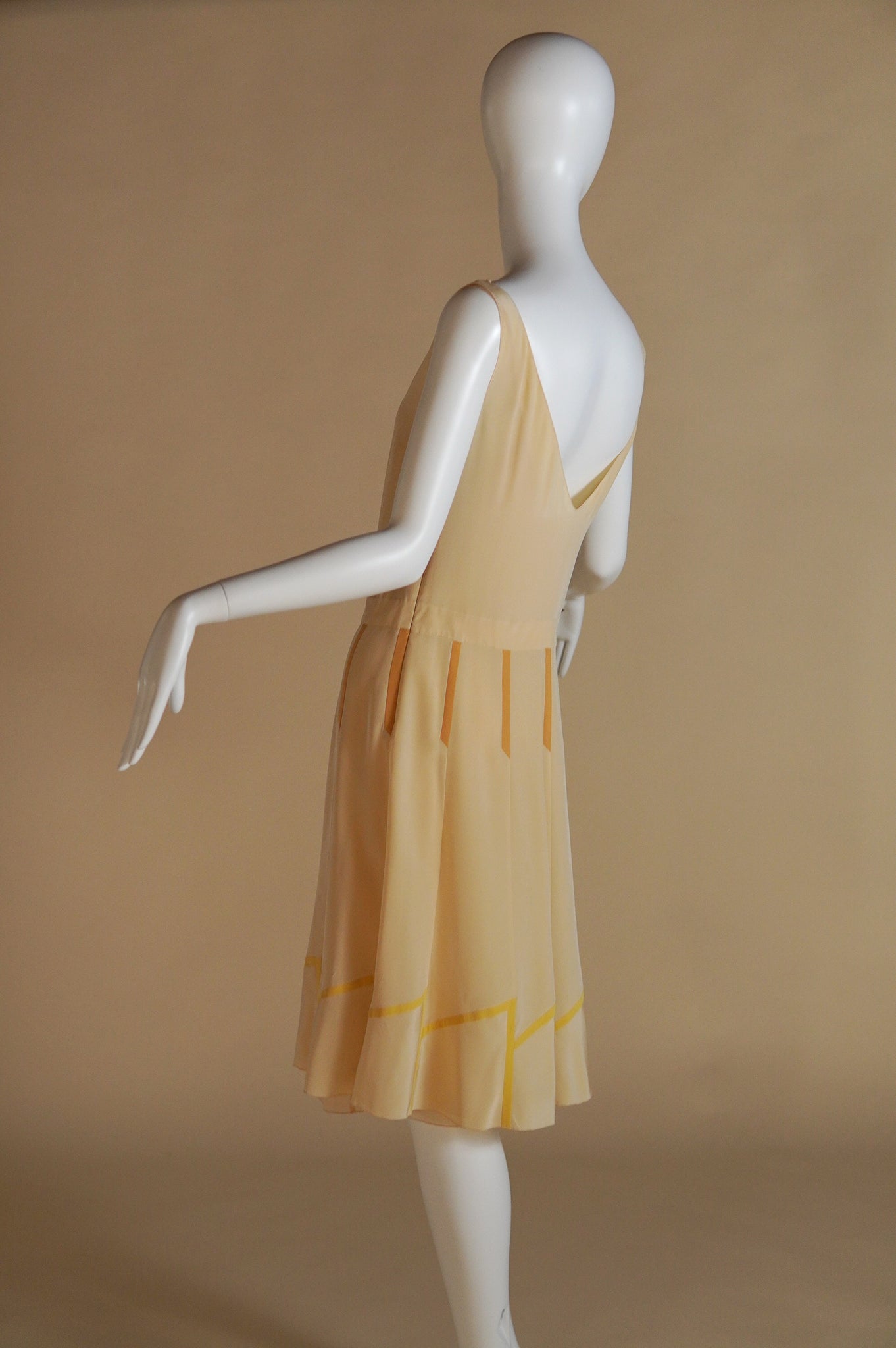S/S 1997 Prada rare sheer silk dress and slip with ribbon detail set - XS/S