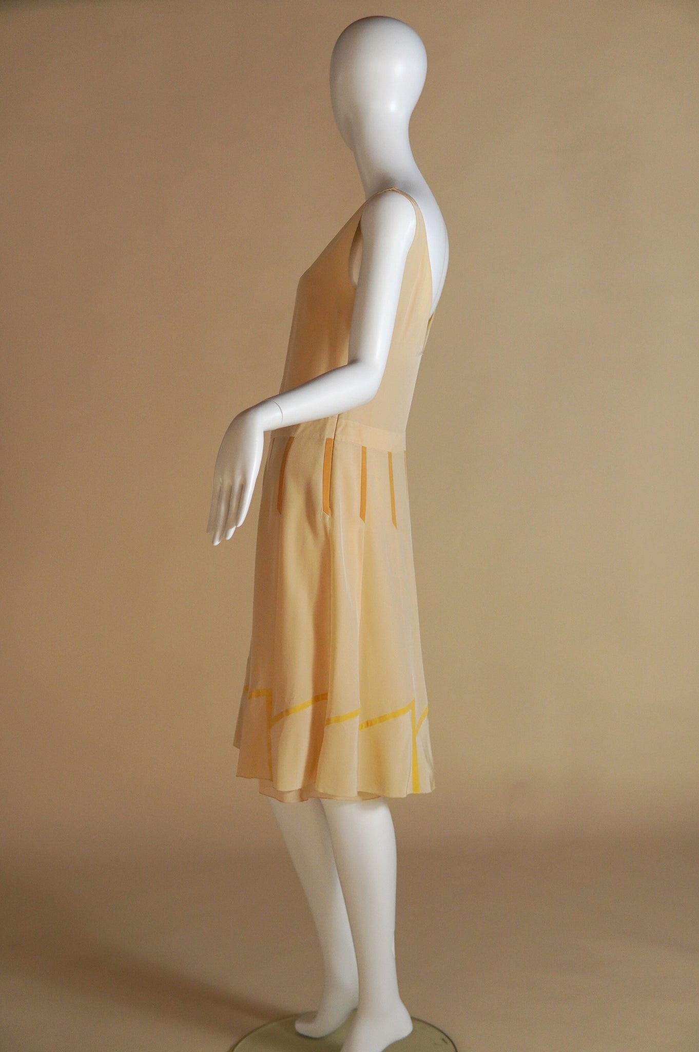 S/S 1997 Prada rare sheer silk dress and slip with ribbon detail set - XS/S