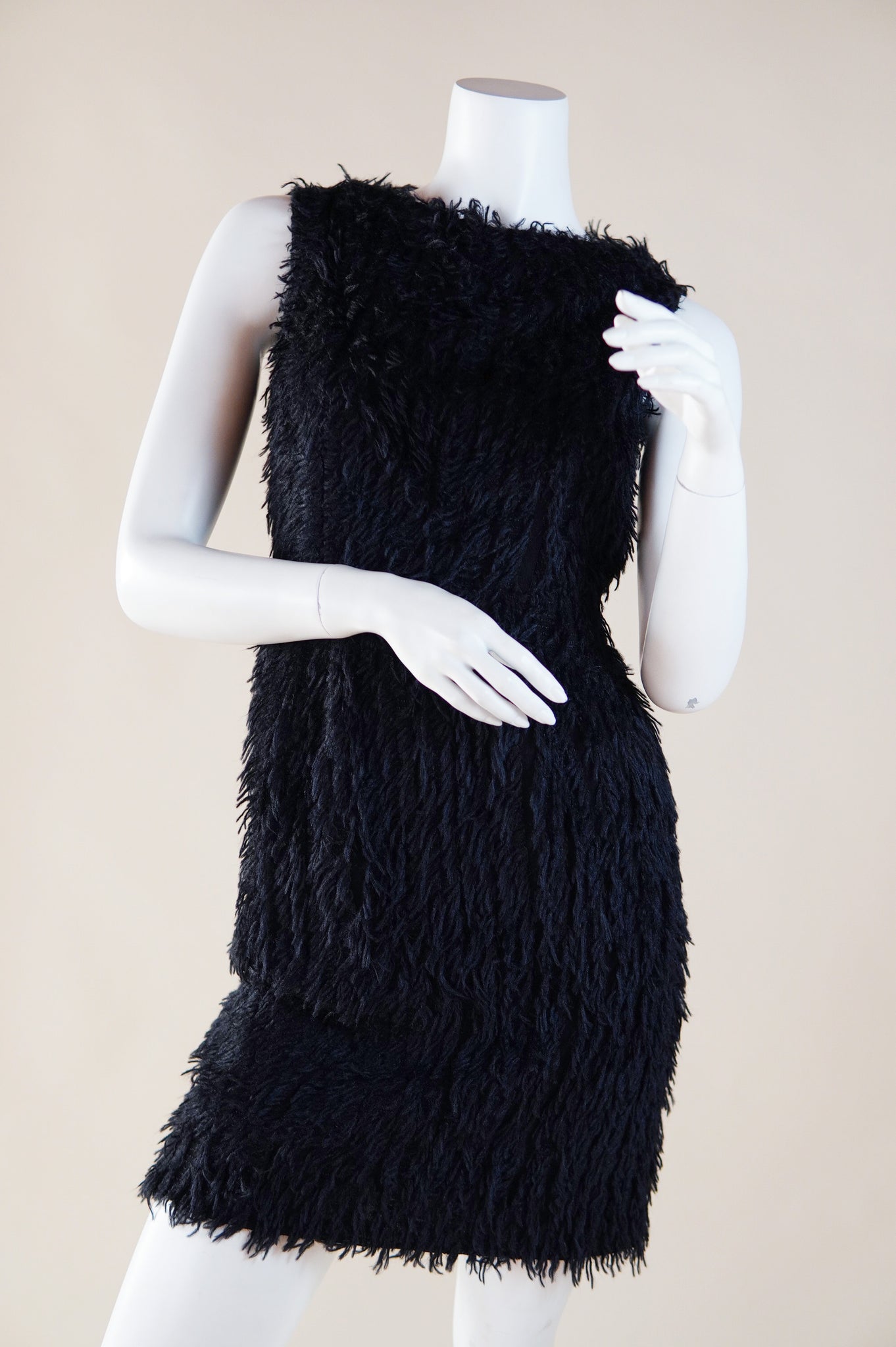 pre-fall 2011 Balenciaga by Nicolas Ghesquière frayed wool dress - XS/S