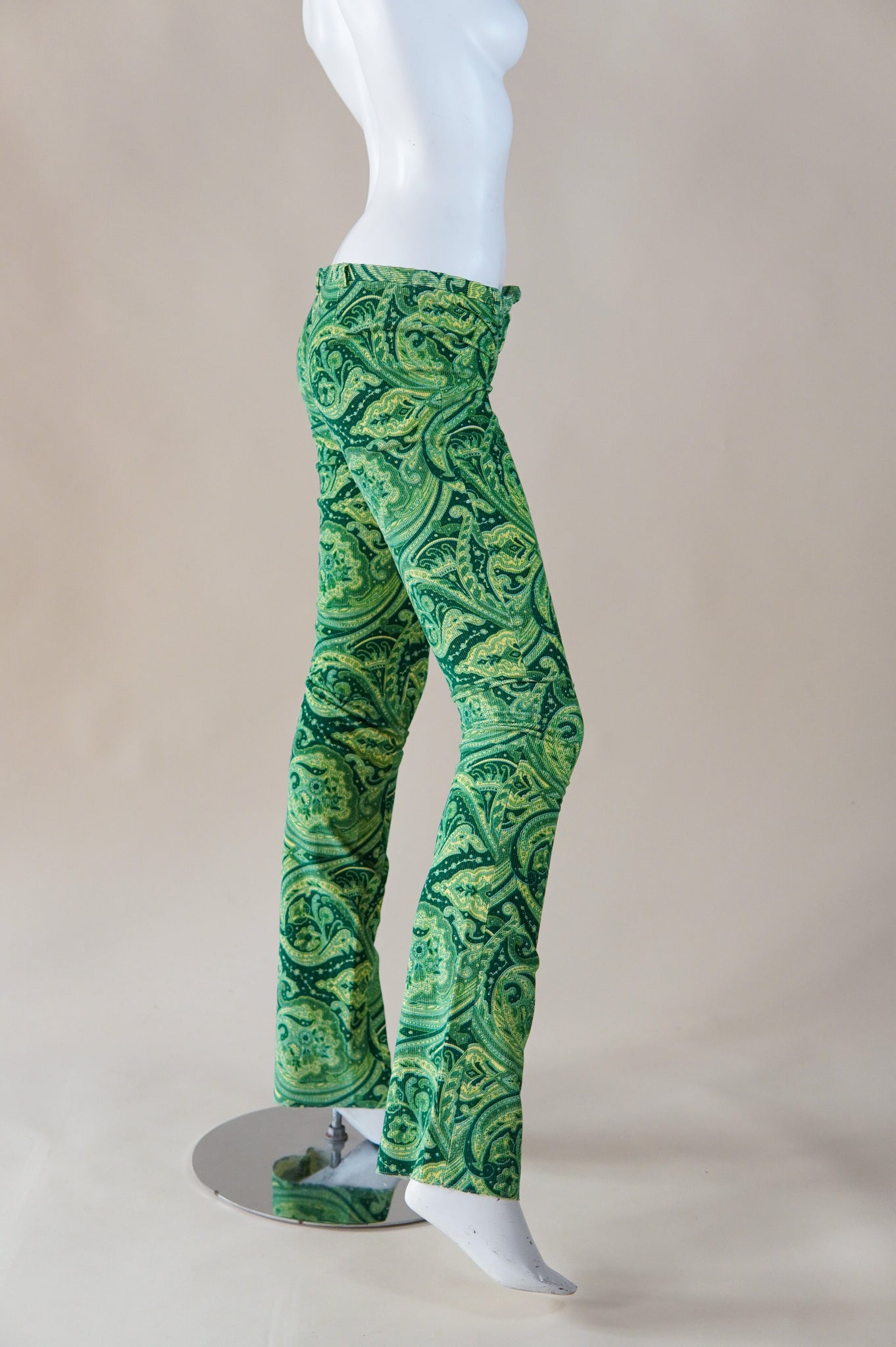D&G Dolce & Gabbana paisley corduroy pants - XS