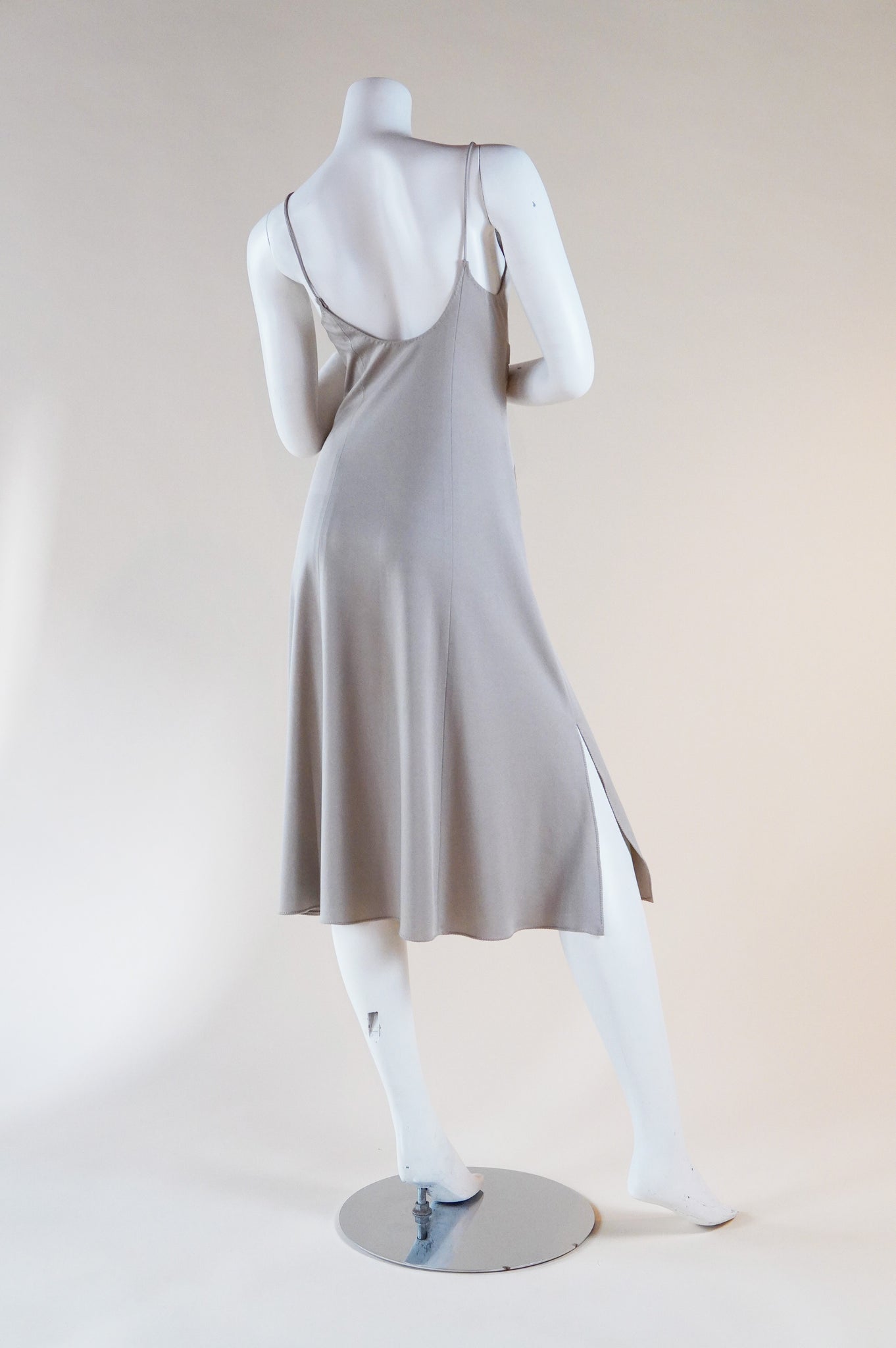 rare 1970s Stephen Burrows slip dress with zigzag stitching  - XS/S