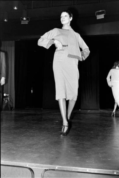 F/W 1975 Yves Saint Laurent Rive Gauche runway striped knit