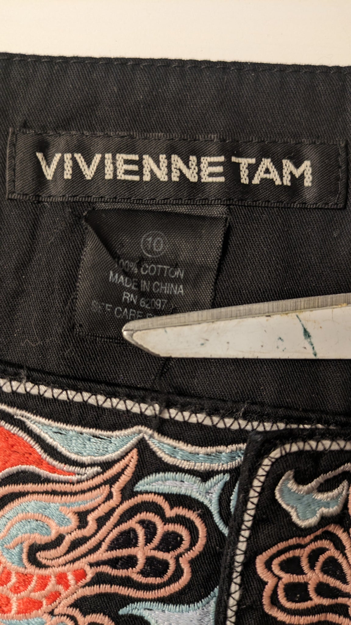 Vivienne Tam low-rise pants - M