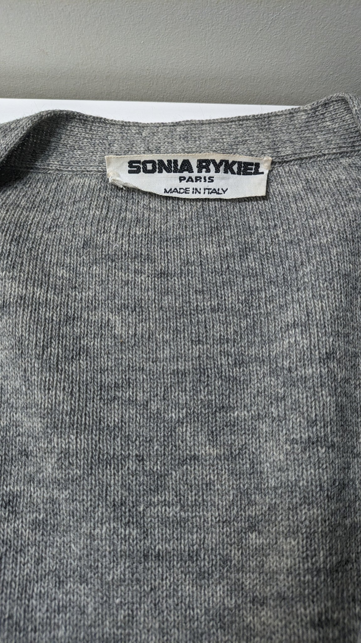 1980s Sonia Rykiel cardigan with novelty pockets - O/S