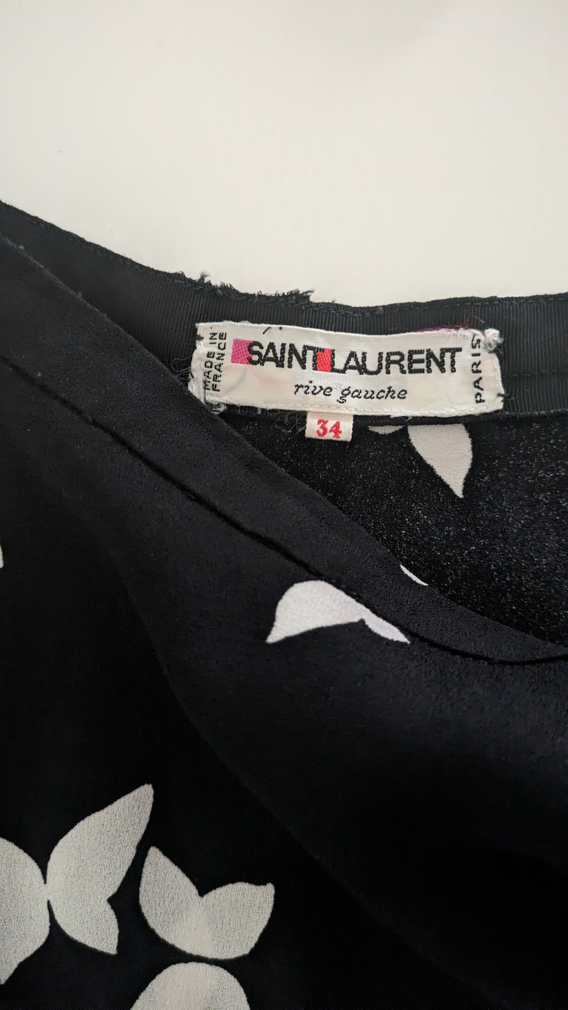 rare S/S 1978 Yves Saint Laurent Rive Gauche documented butterfly skirt - XS