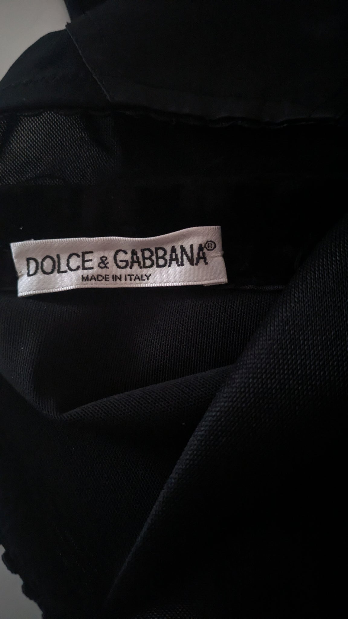 1990s Dolce & Gabbana lingerie style capri pant with satin panel - XS/S