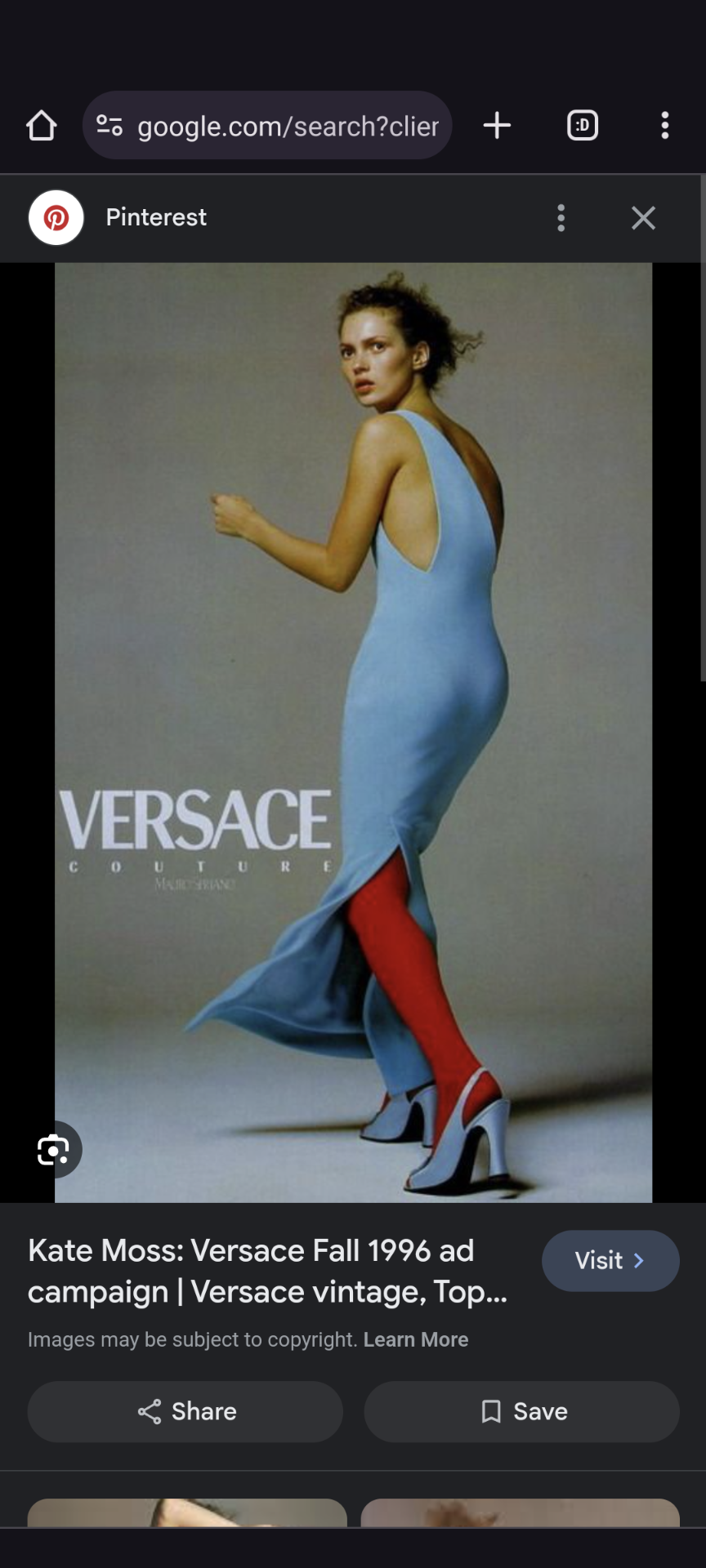 F/W 1996 runway Gianni Versace red satin jacket with blue lining