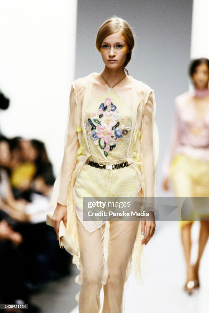 S/S 2000 Fendi by Karl Lagerfeld sheer silk chiffon pants