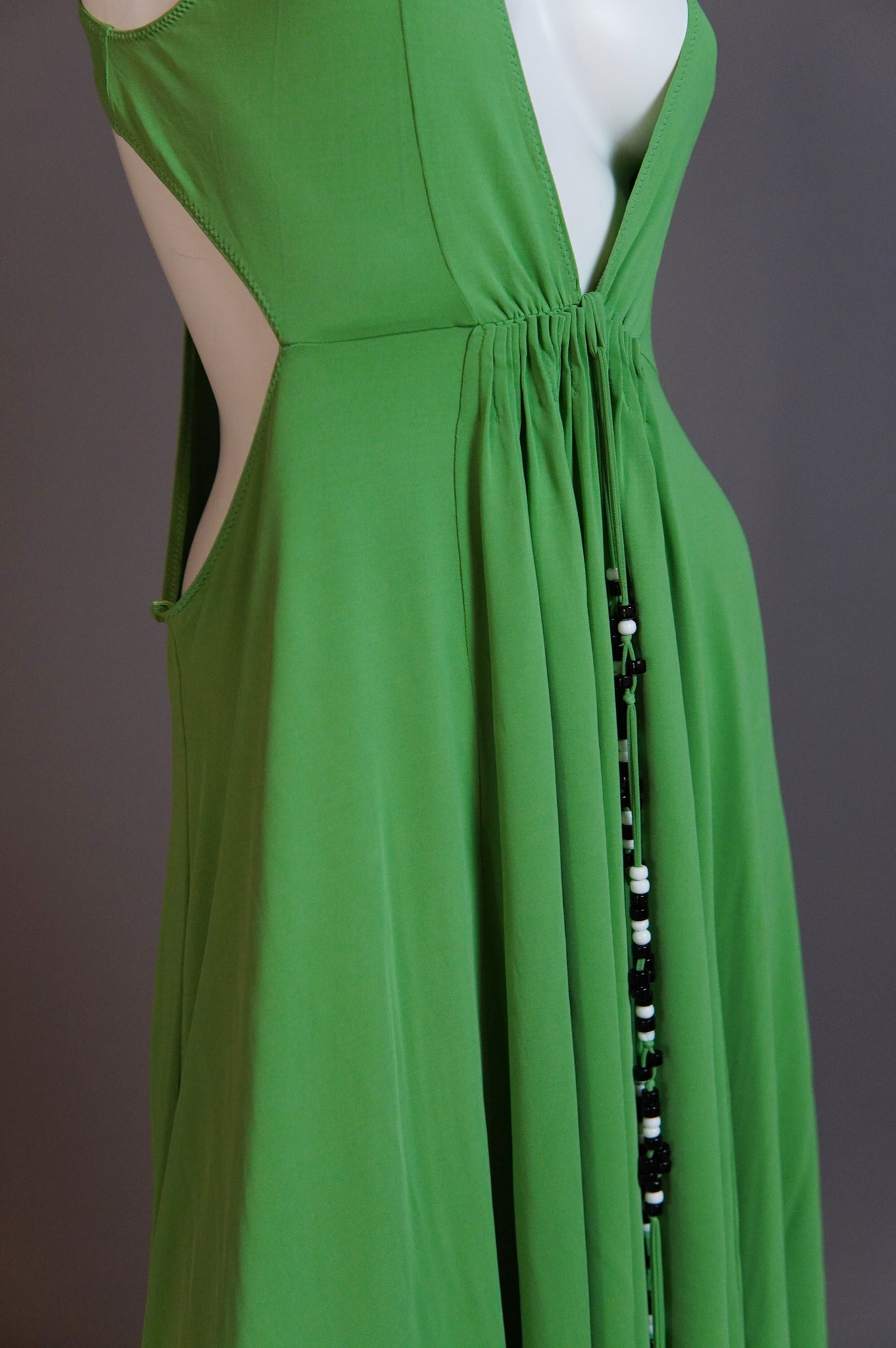 S/S 2004 Chloé by Phoebe Philo slinky green runway dress - O/S