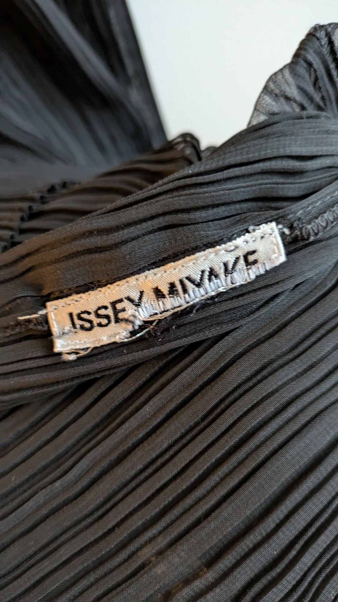 1990s Issey Miyake micro-pleated semi-sheer layered dress - XS/S/M