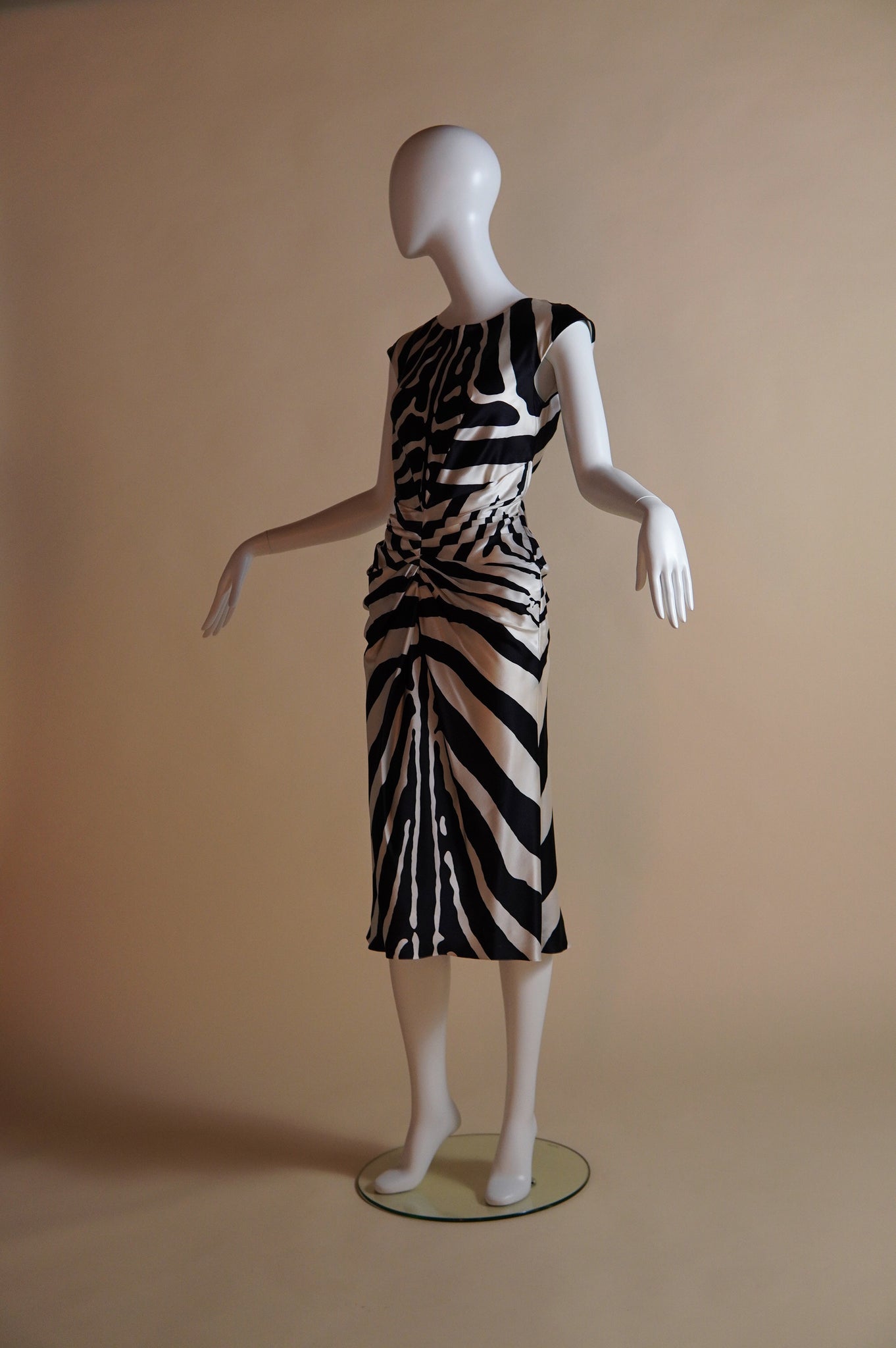 S/S 2008 Dior by John Galliano silk zebra dress S/S 2008 Dior by John Galliano silk zebra dress