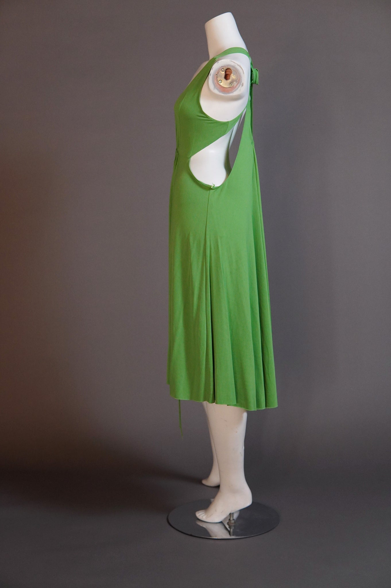 S/S 2004 Chloé by Phoebe Philo slinky green runway dress - O/S