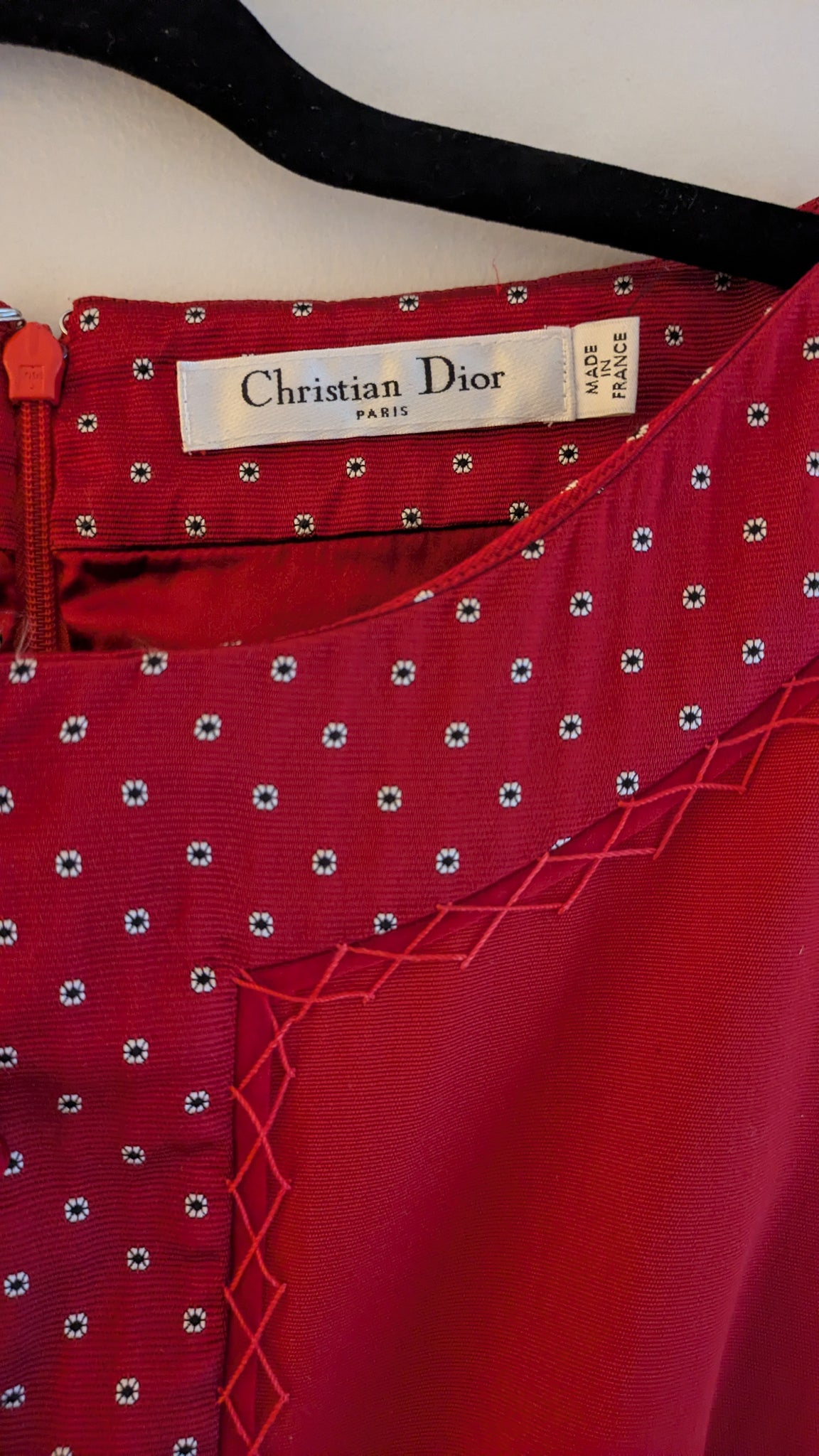 F/W 2009 Christian Dior by John Galliano knee length dress with silk trim - XS