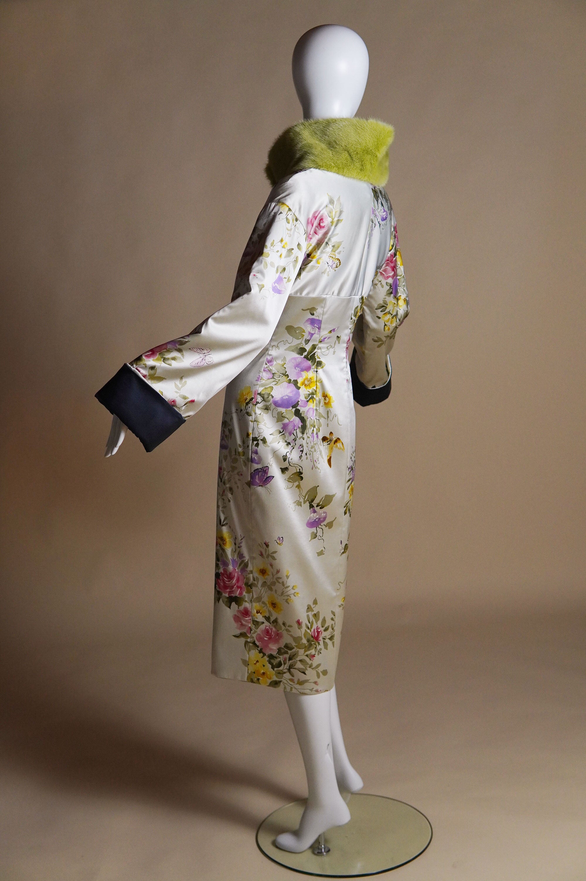 DOLCE&GABBANA 豪華未使用ジャケット F/W 1998 Dolce & Gabbana important hand-painted silk floral coat