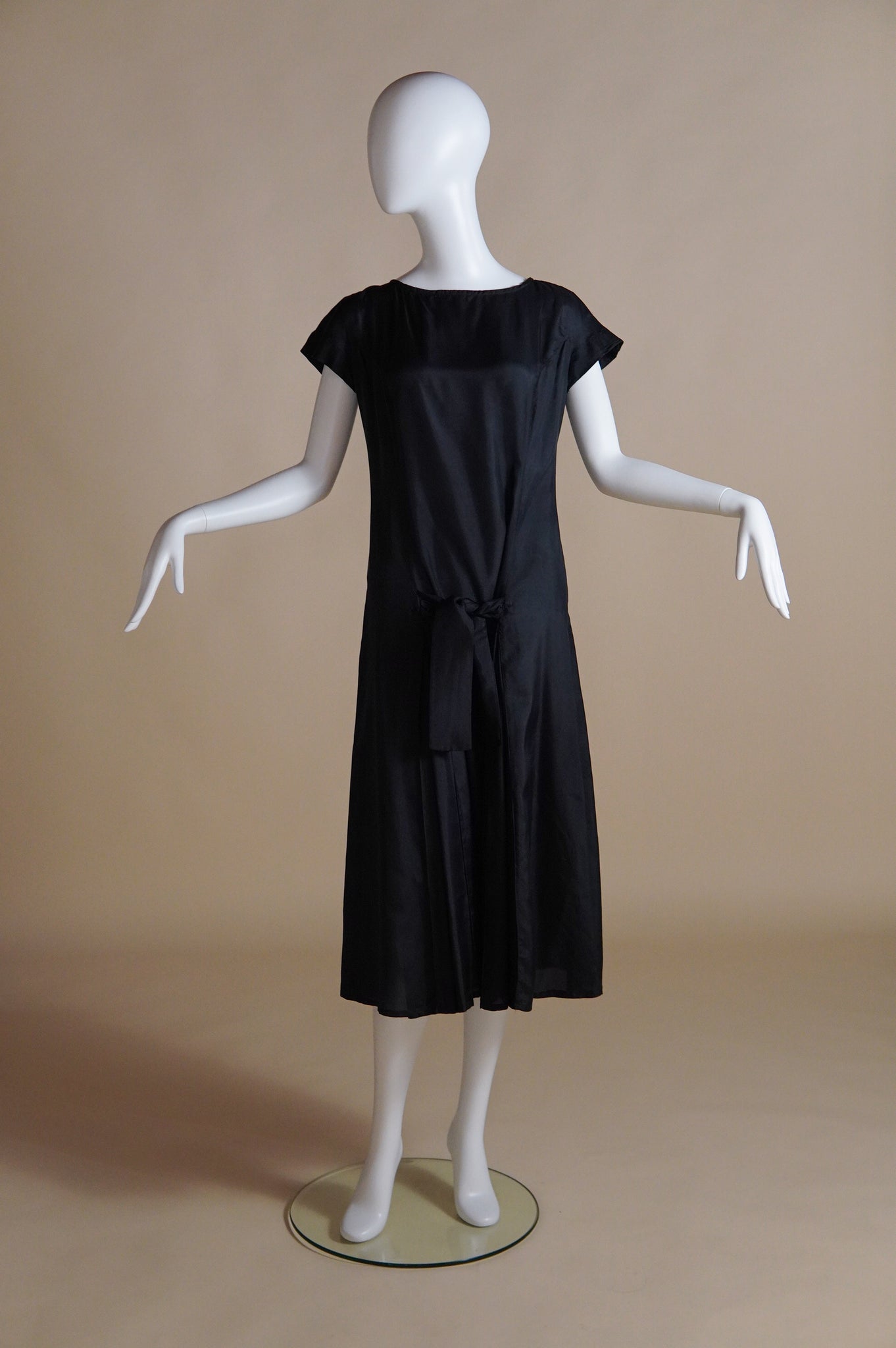 1980s Katharine Hamnett parachute silk drop waist dress - S/M