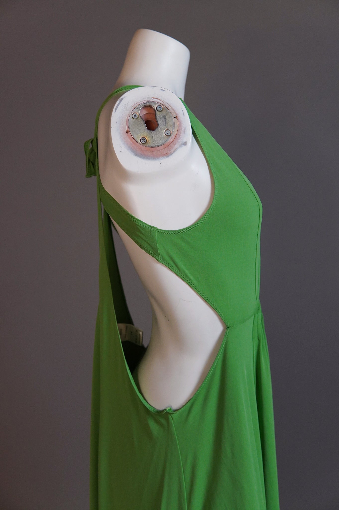 S/S 2004 Chloé by Phoebe Philo slinky green runway dress - O/S